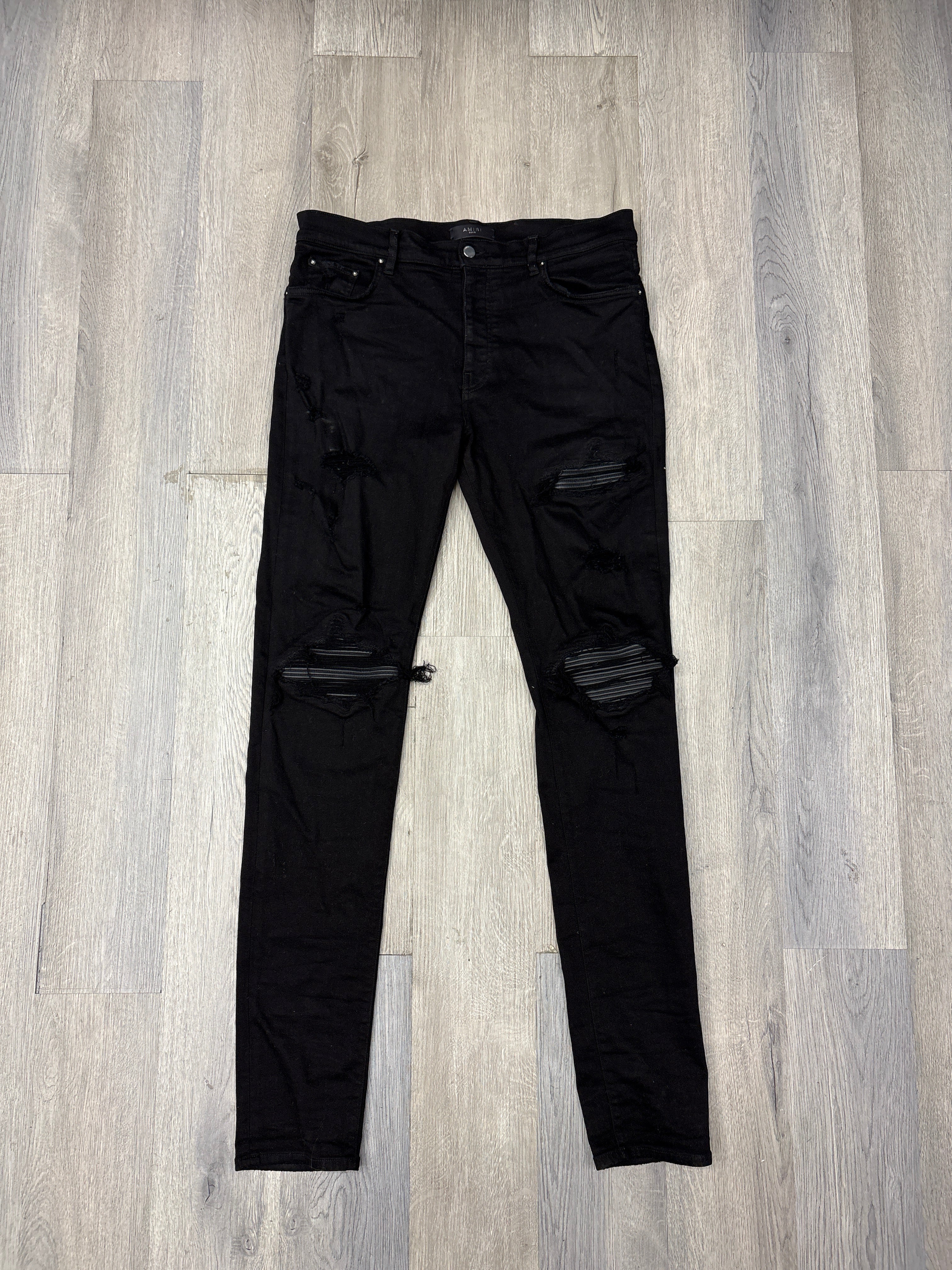 AMIRI black patch mx1 jeans black 36 U
