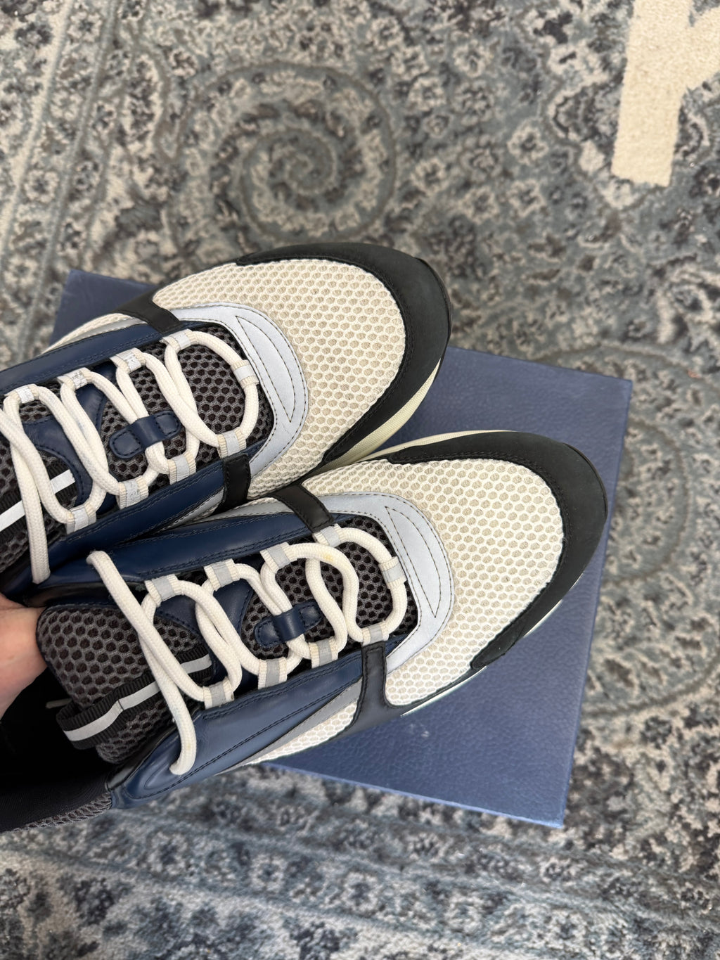 DIOR B22 navy/white 46 (13M) OG ALL U