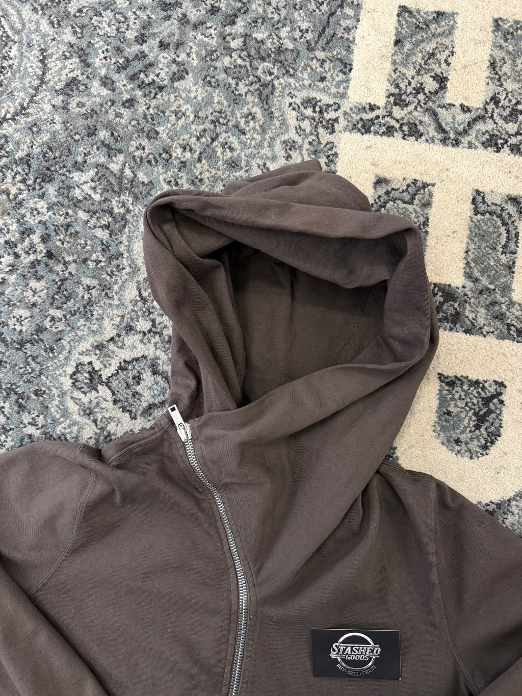RO darkshdw zip up hoodie dark dust M U
