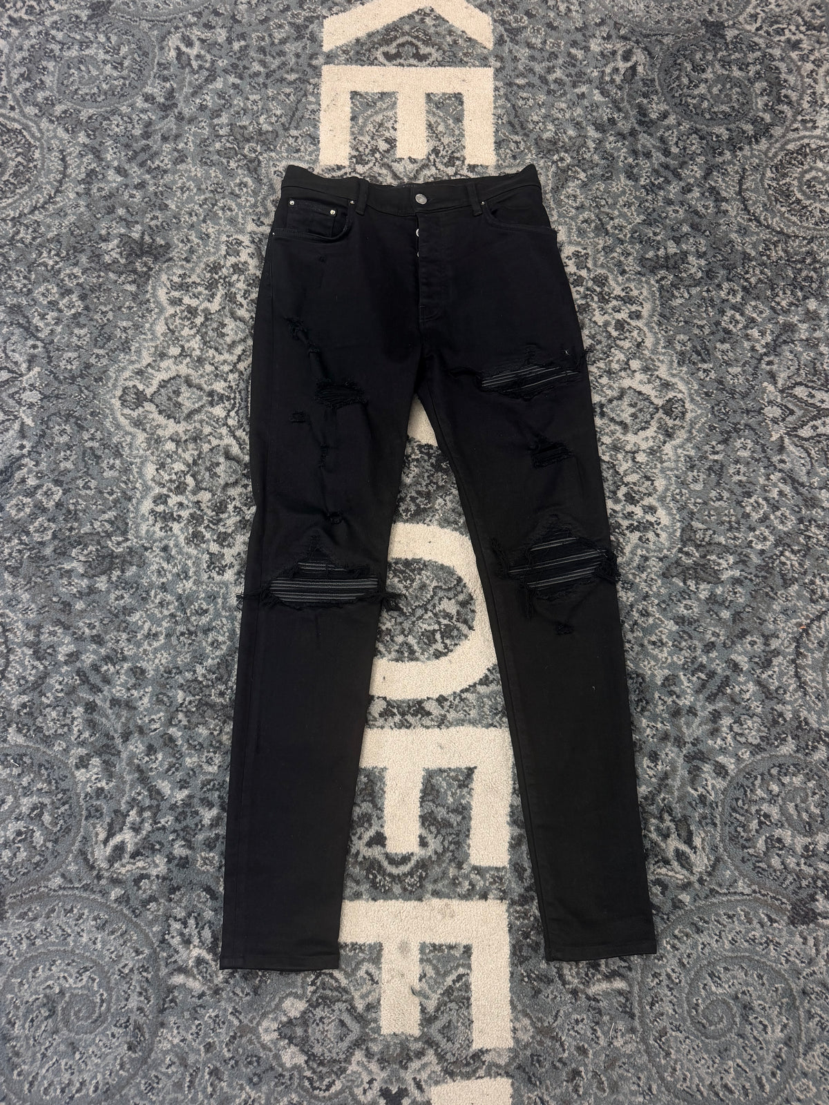 Amiri Mx1 Black Patch Size 34 U
