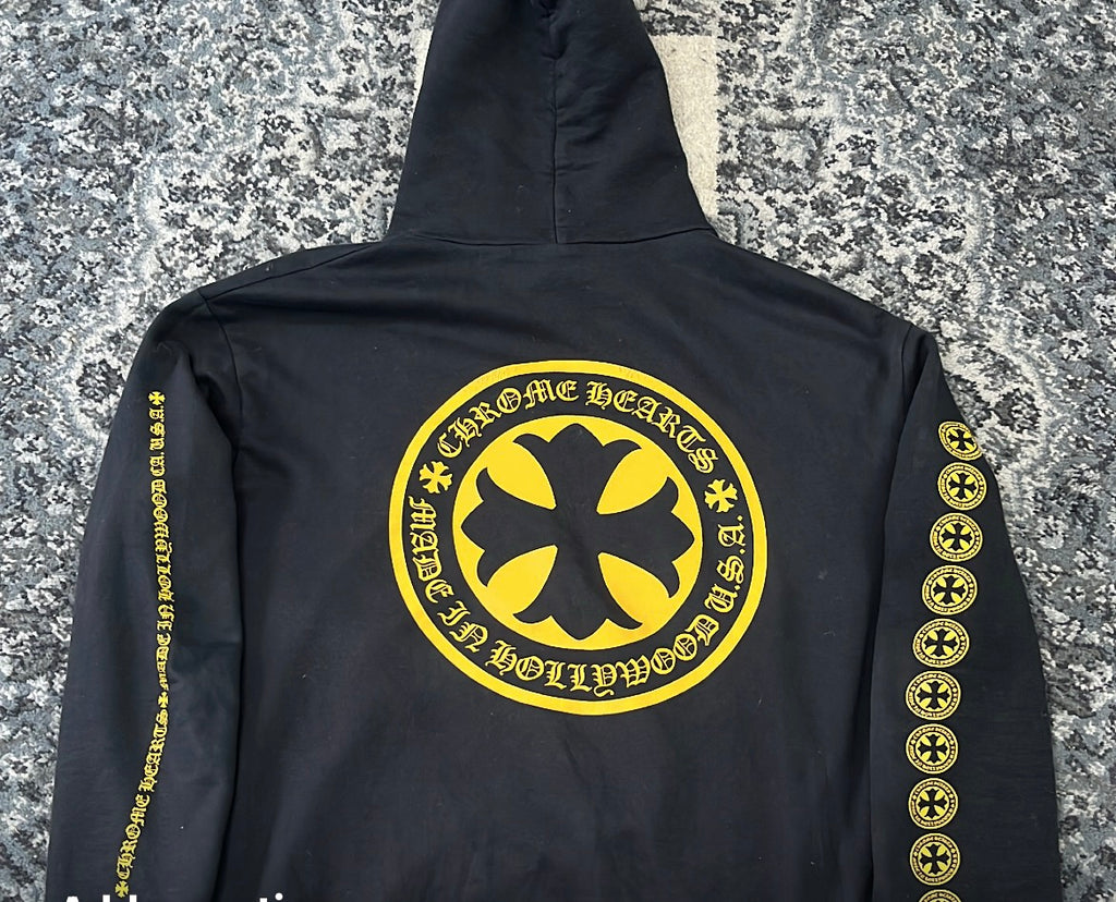 CHROME HEARTS hollywood plus hoodie black S U