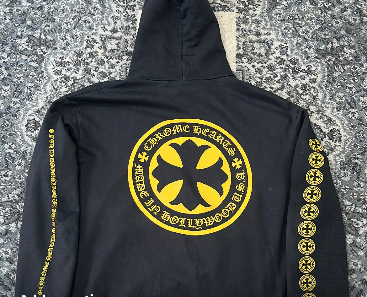 CHROME HEARTS hollywood plus hoodie black S U
