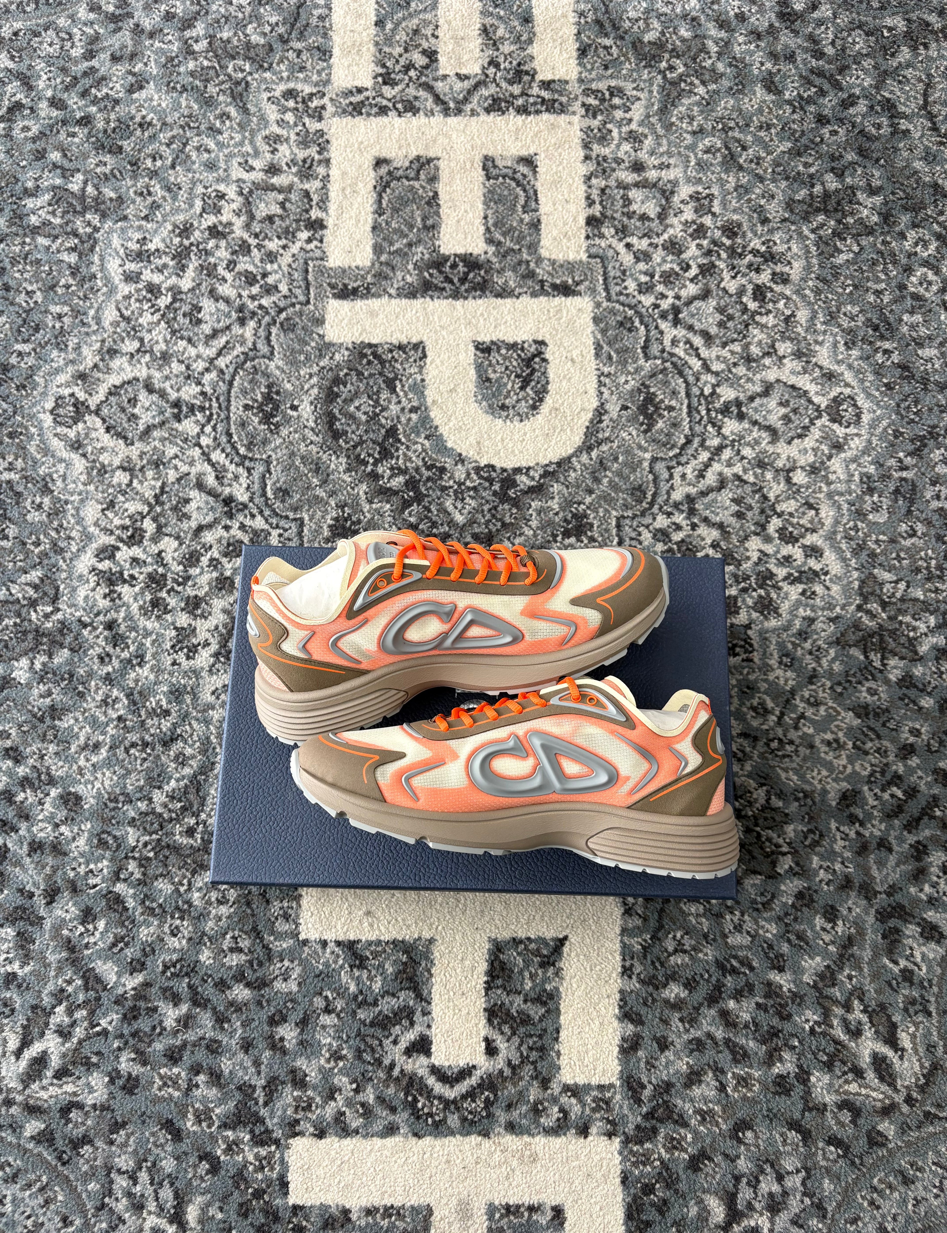 DIOR B30 countdown runners brown/orange 43 (10M) OG ALL DS