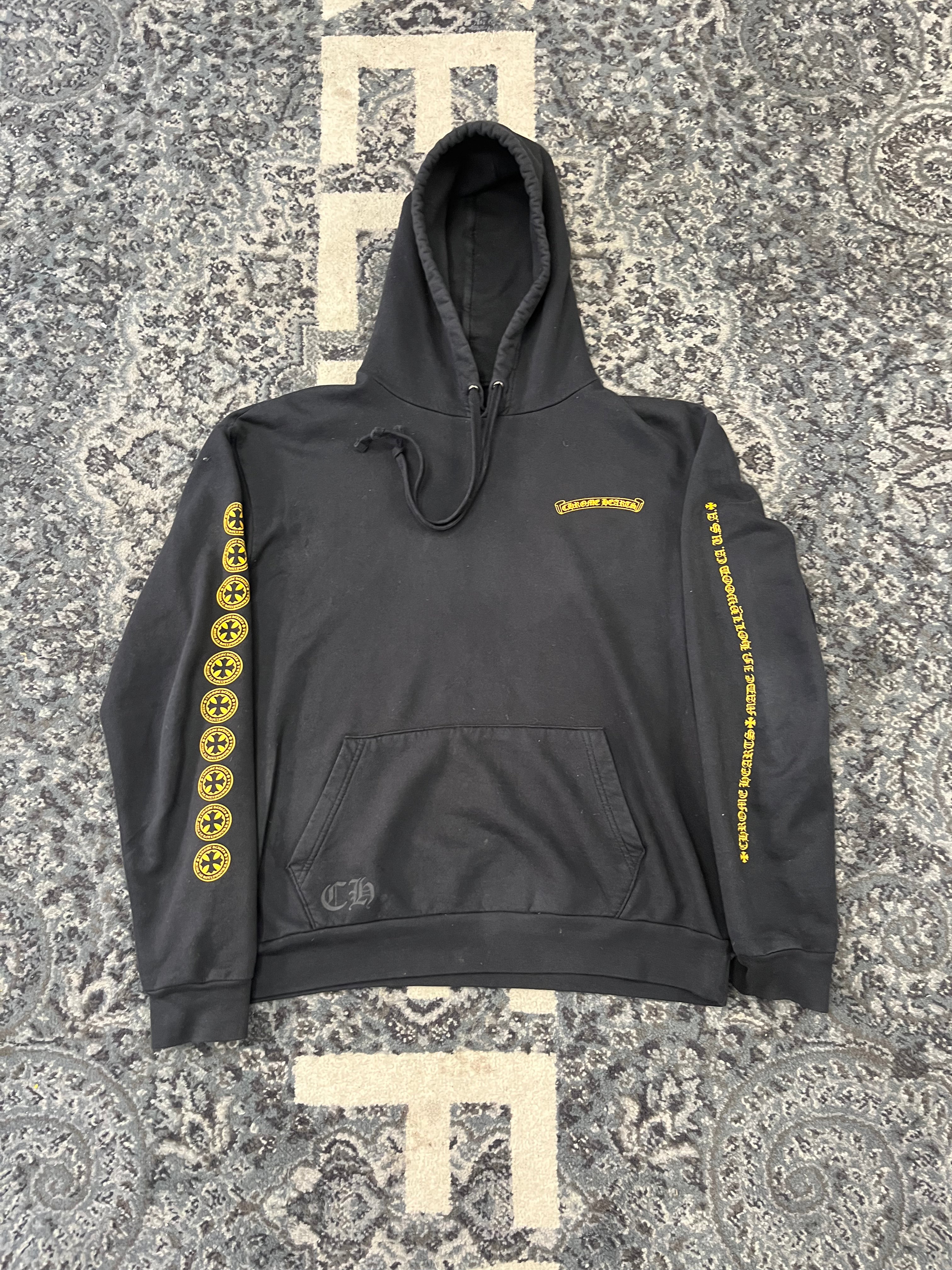 CHROME HEARTS hollywood plus hoodie black S U