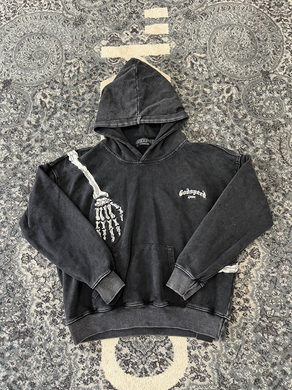 Godspeed Skeleton Hoodie Size Large U