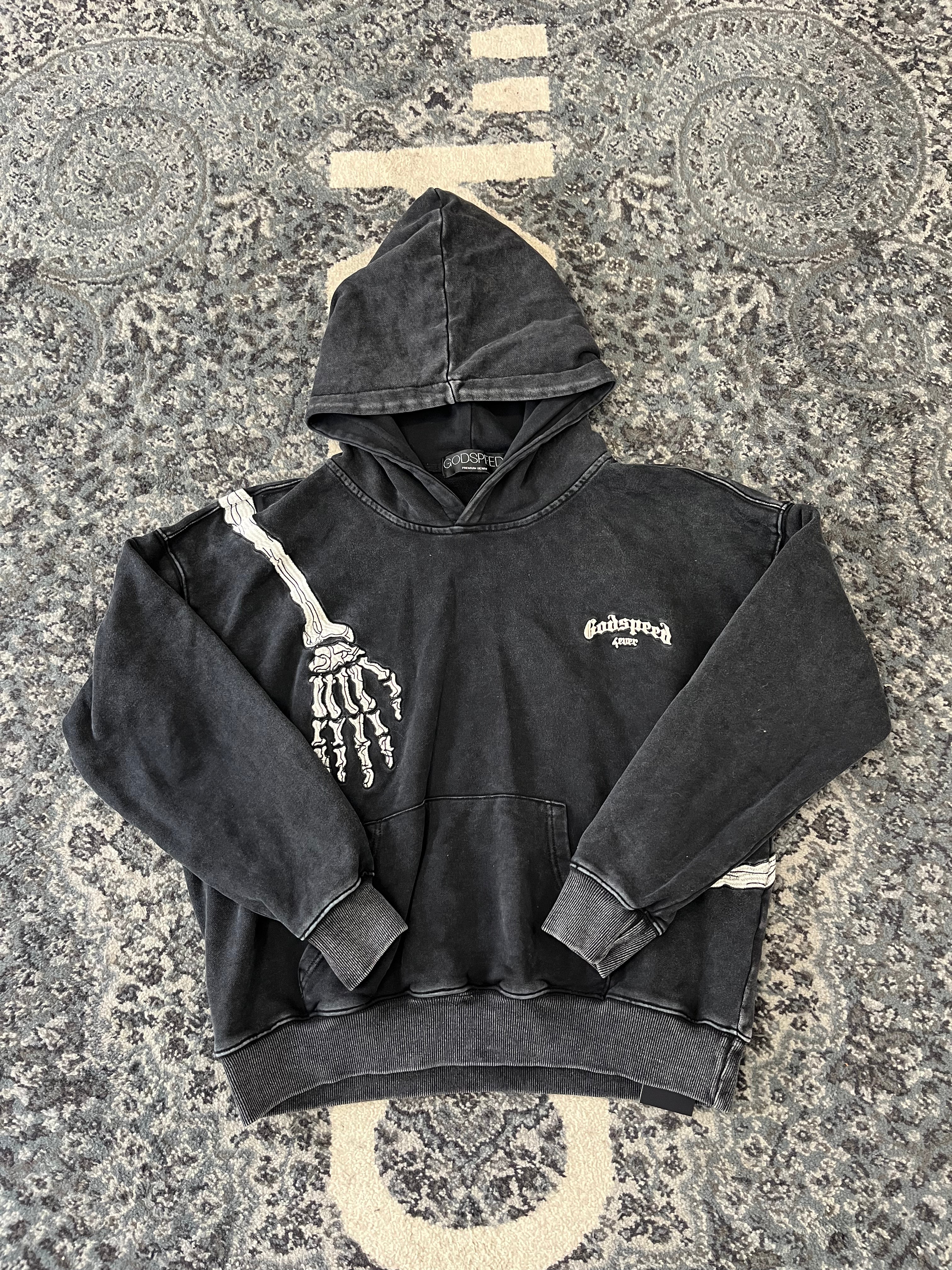 Godspeed Skeleton Hoodie Size Large U