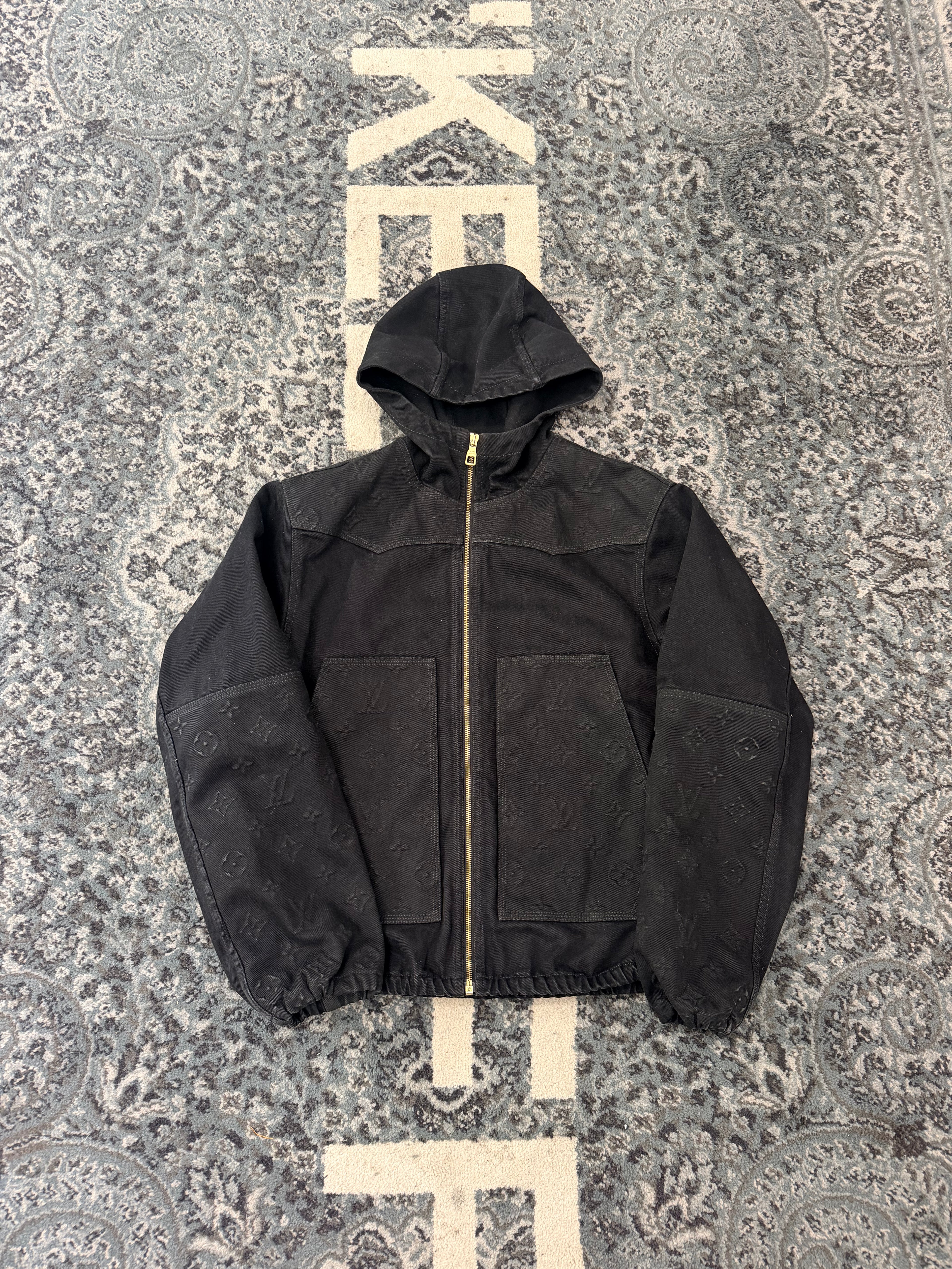 LV Monogram Carpenter Jacket Size Medium U