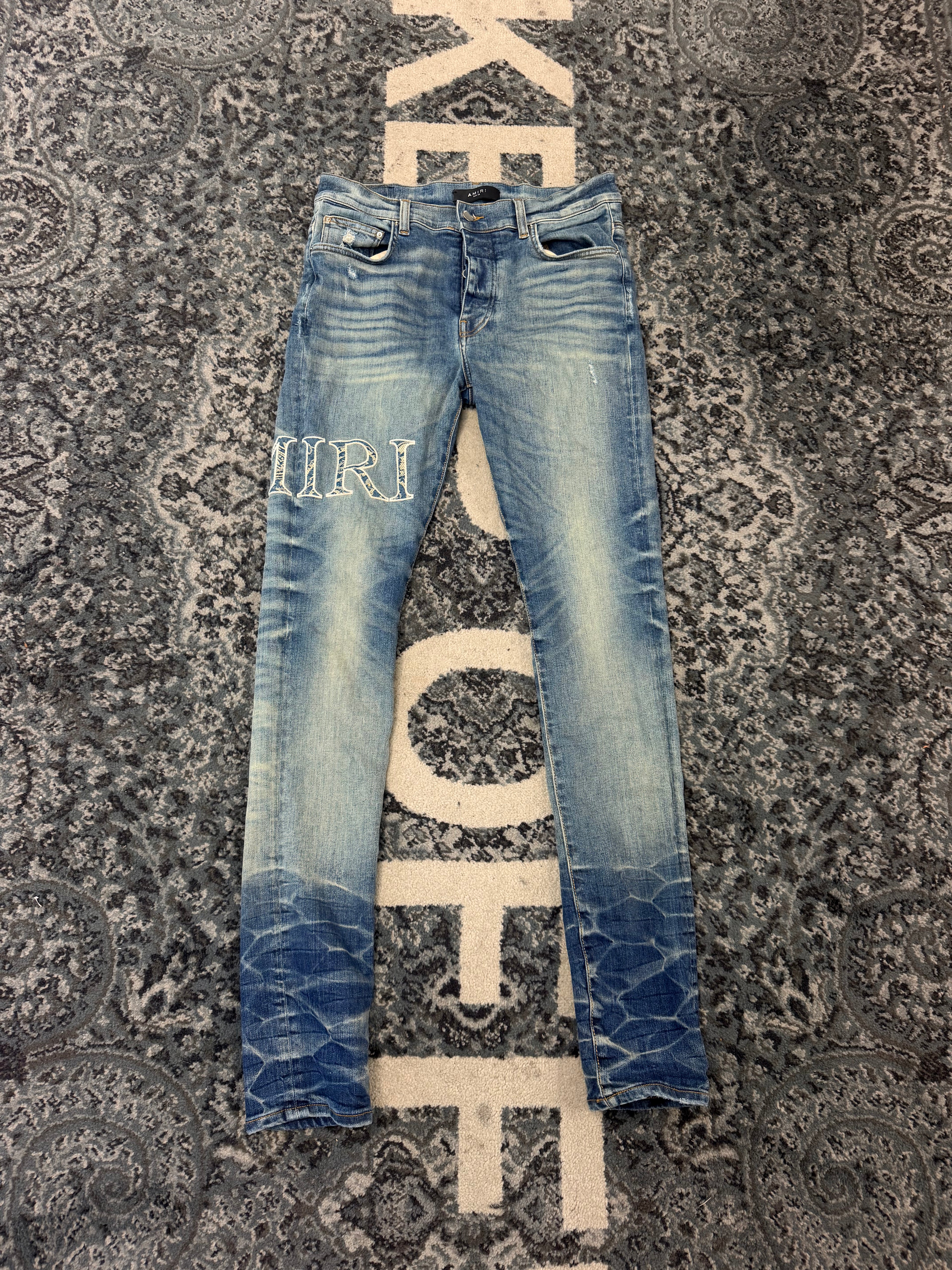 Amiri Core Logo Jaquard Jeans Size 32 U