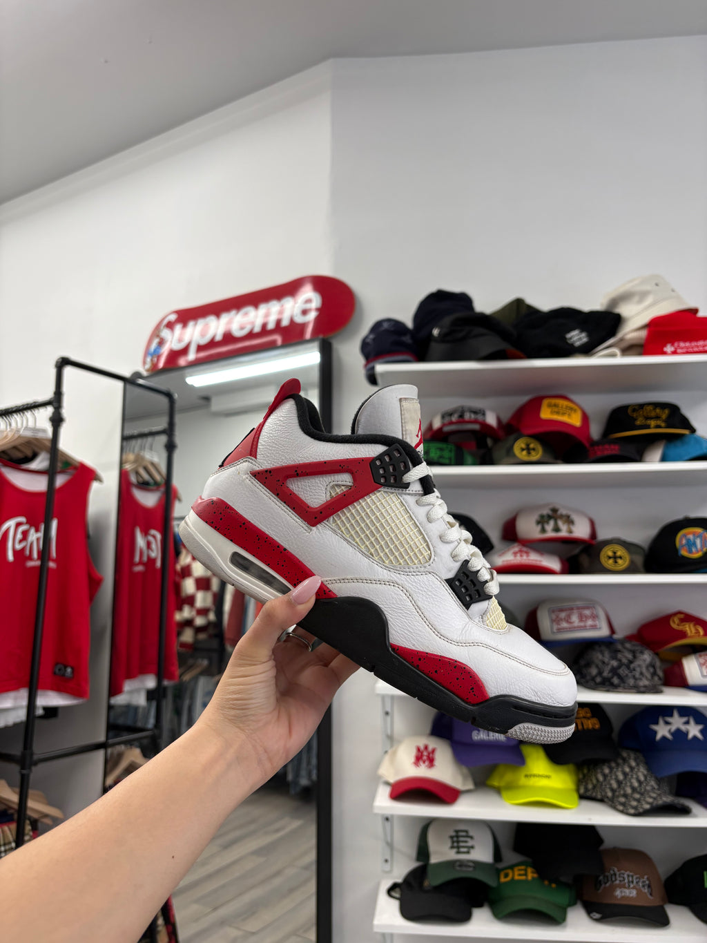 Jordan 4 Red Cement Size 10 U NB