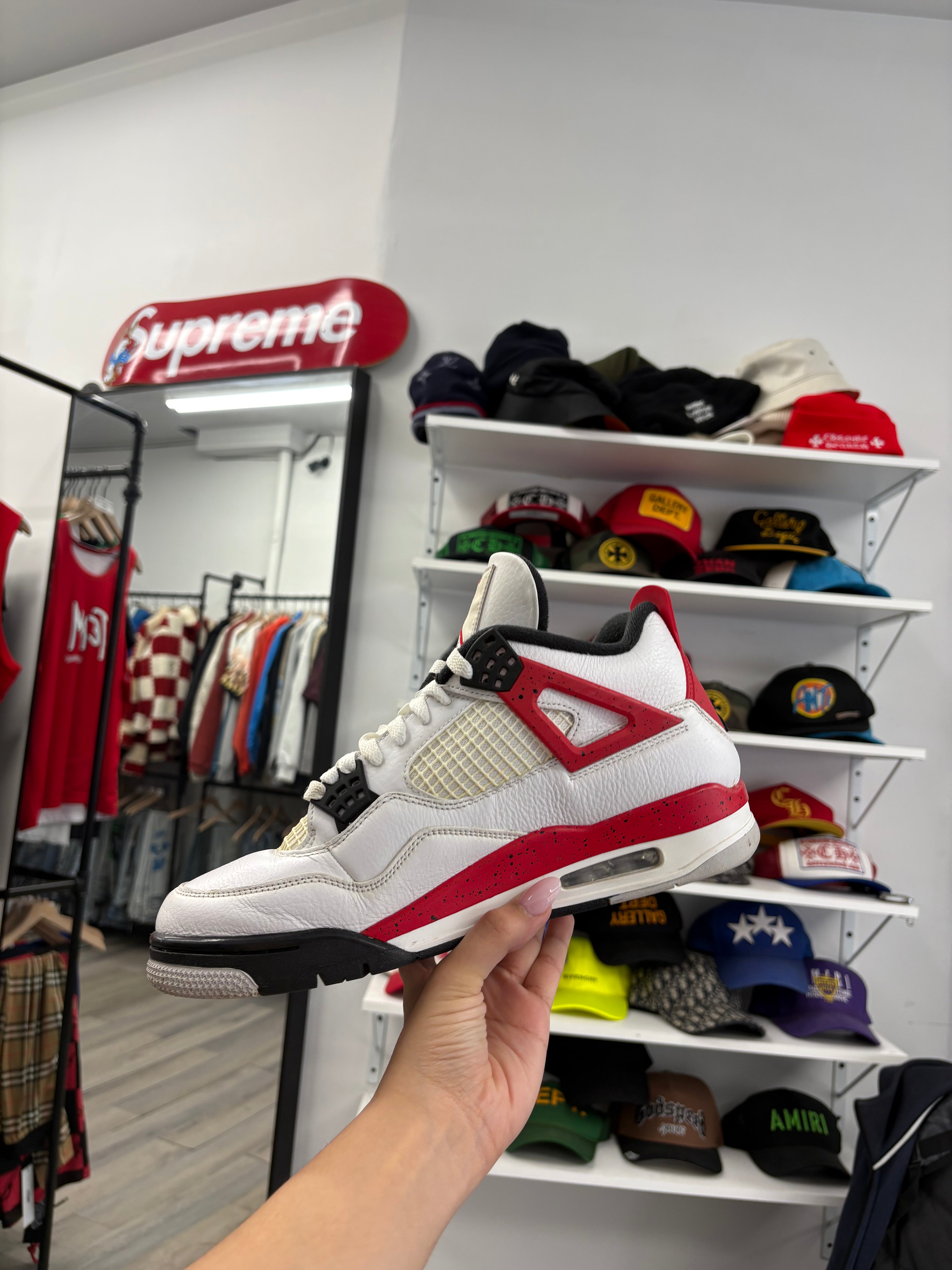 Jordan 4 Red Cement Size 10 U NB