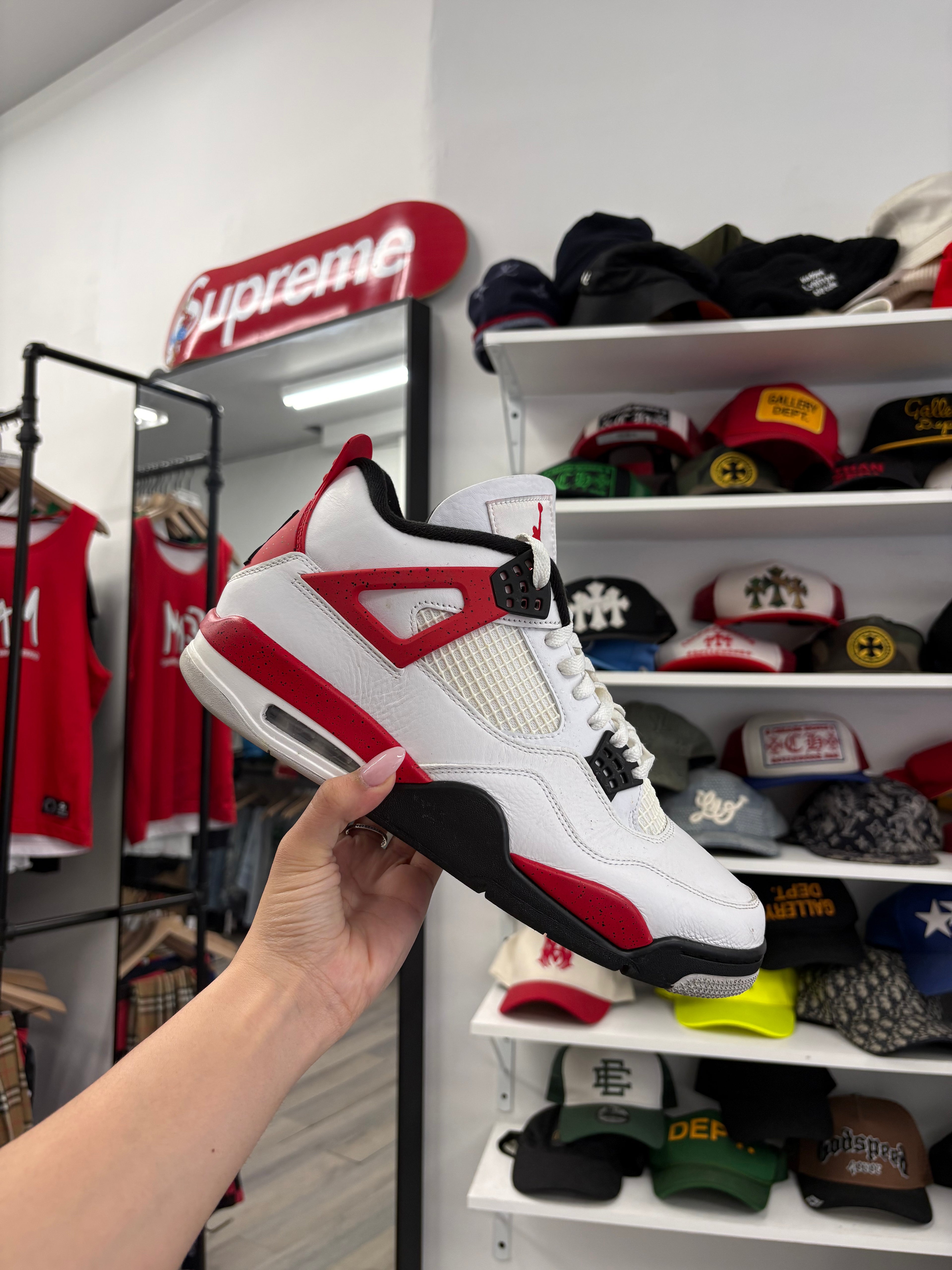 Jordan 4 Red Cement Size 12 Wb U