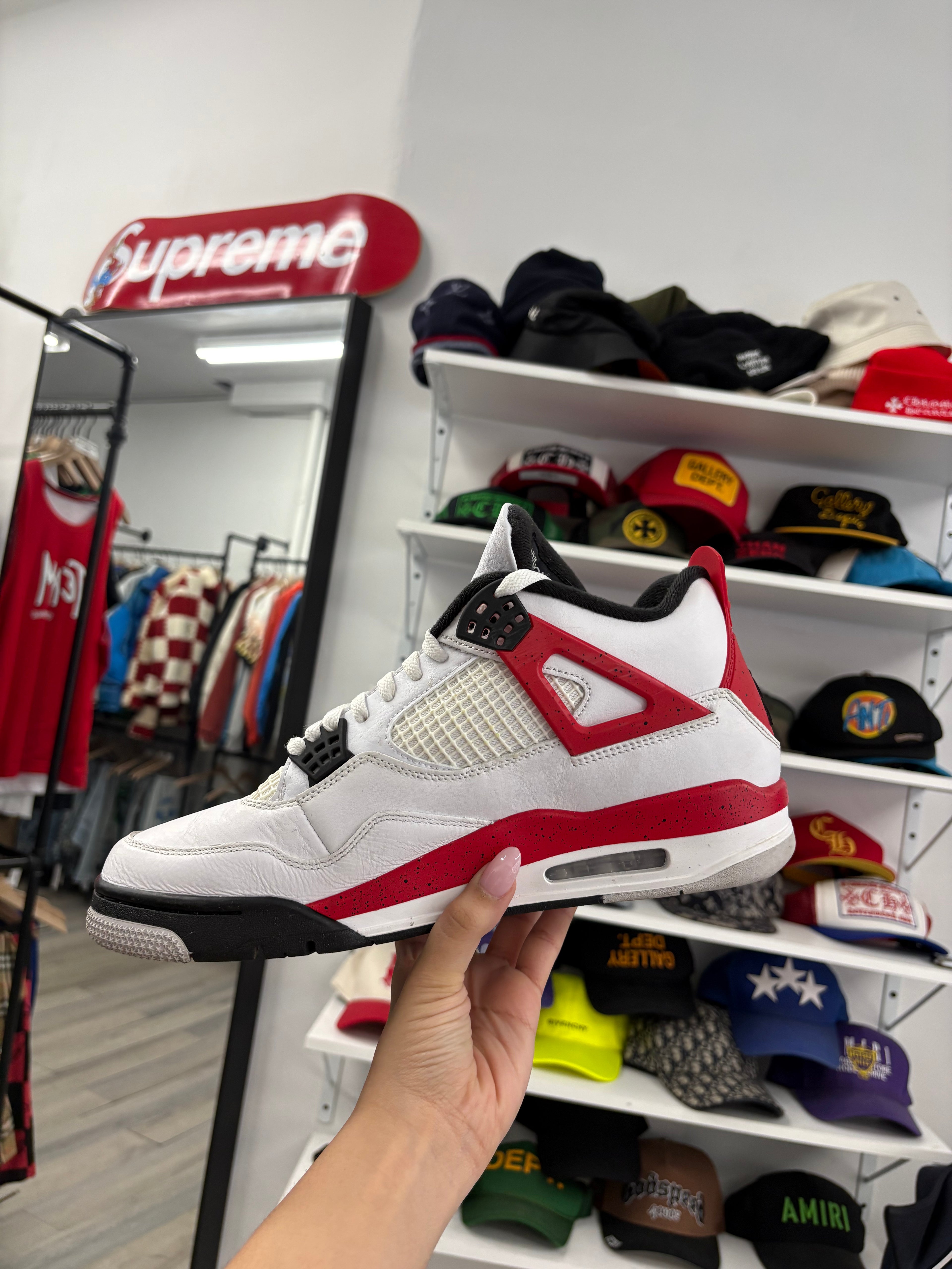Jordan 4 Red Cement Size 12 Wb U
