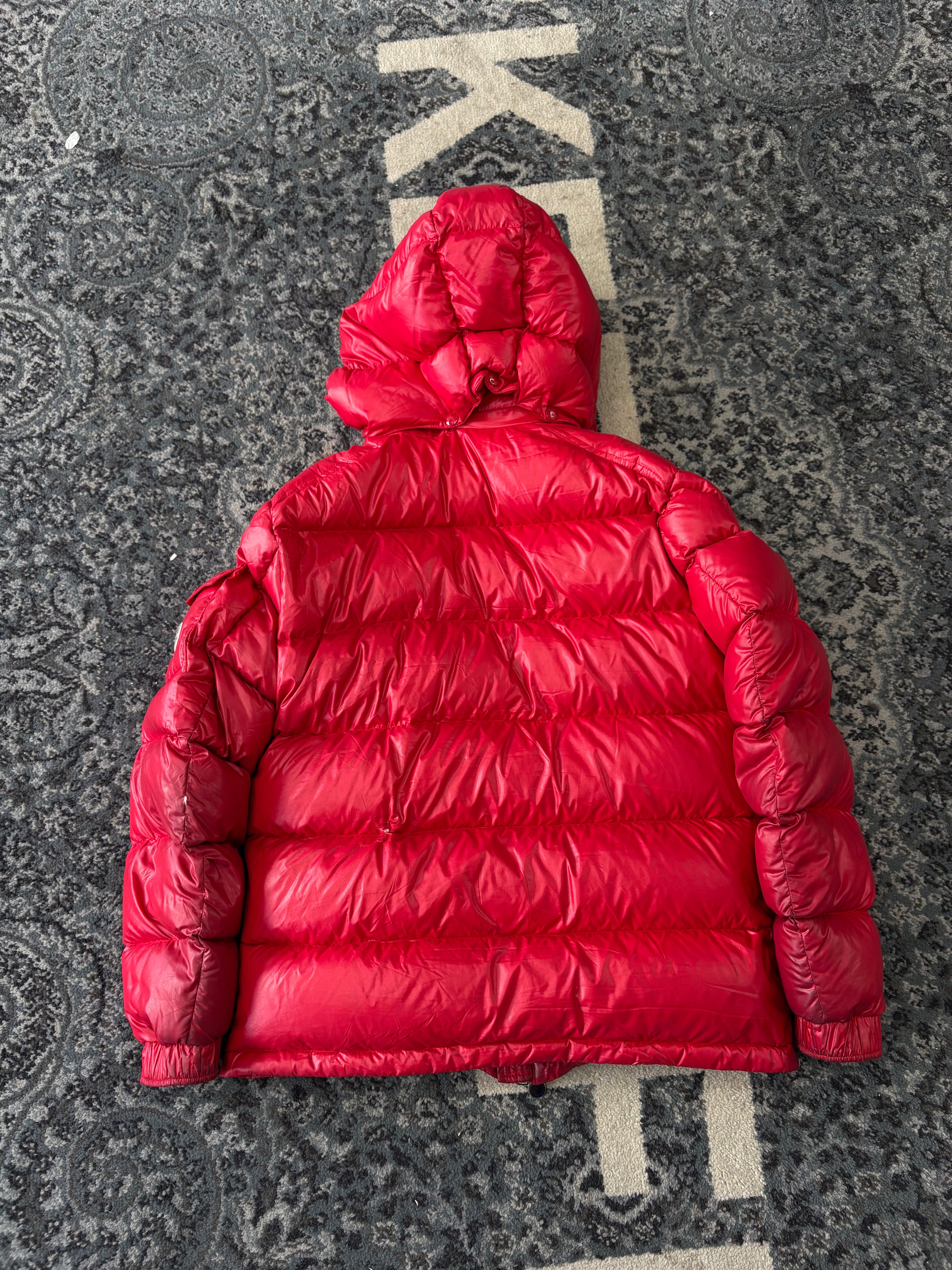MONCLER maya puffer red 4 (L) flawed U