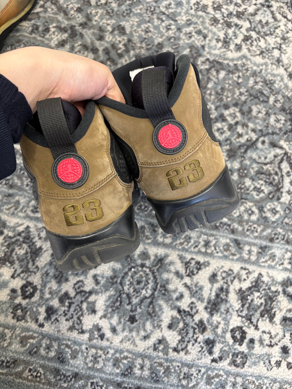 Jordan 9 Olive Size 9.5 U NB