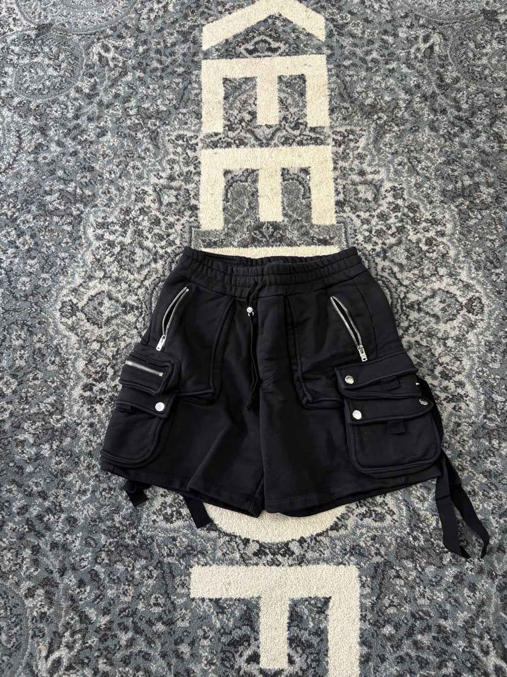 Amiri Black Cargo Shorts Size Small U