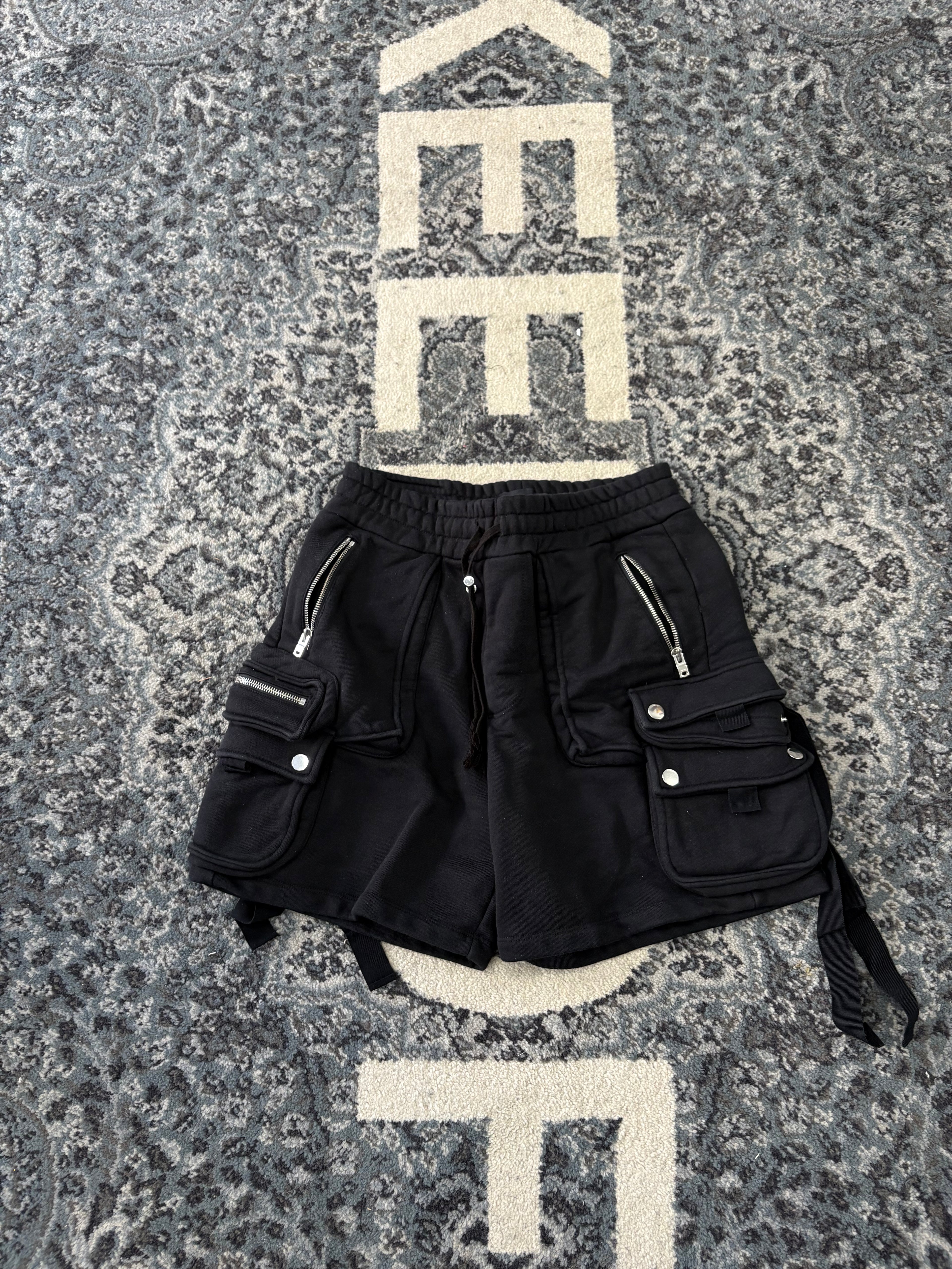 Amiri Black Cargo Shorts Size Small U