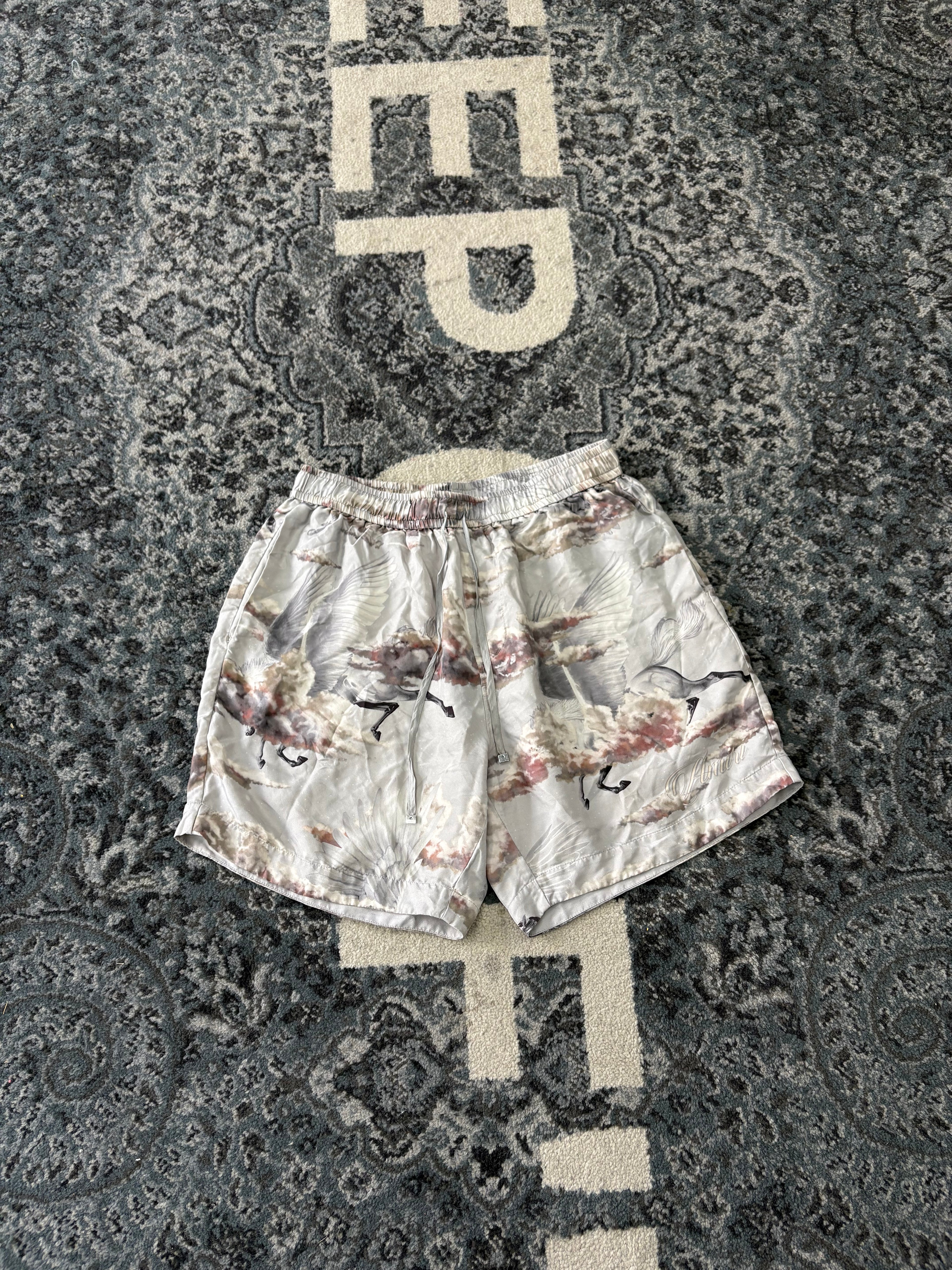 Amiri All Over Pegasus Shorts Size Small U