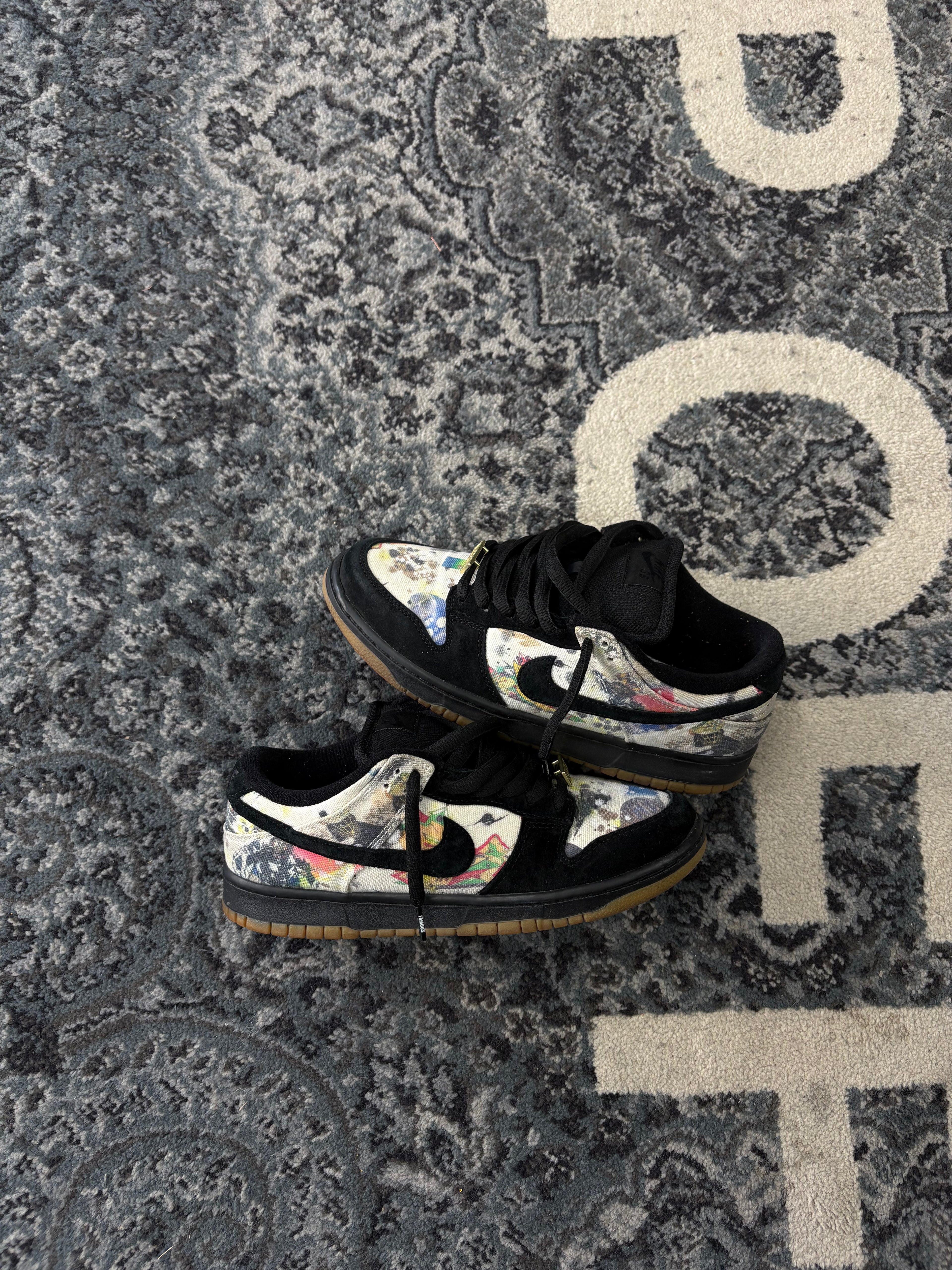 Supreme rammellzee sb dunk sz 9 U