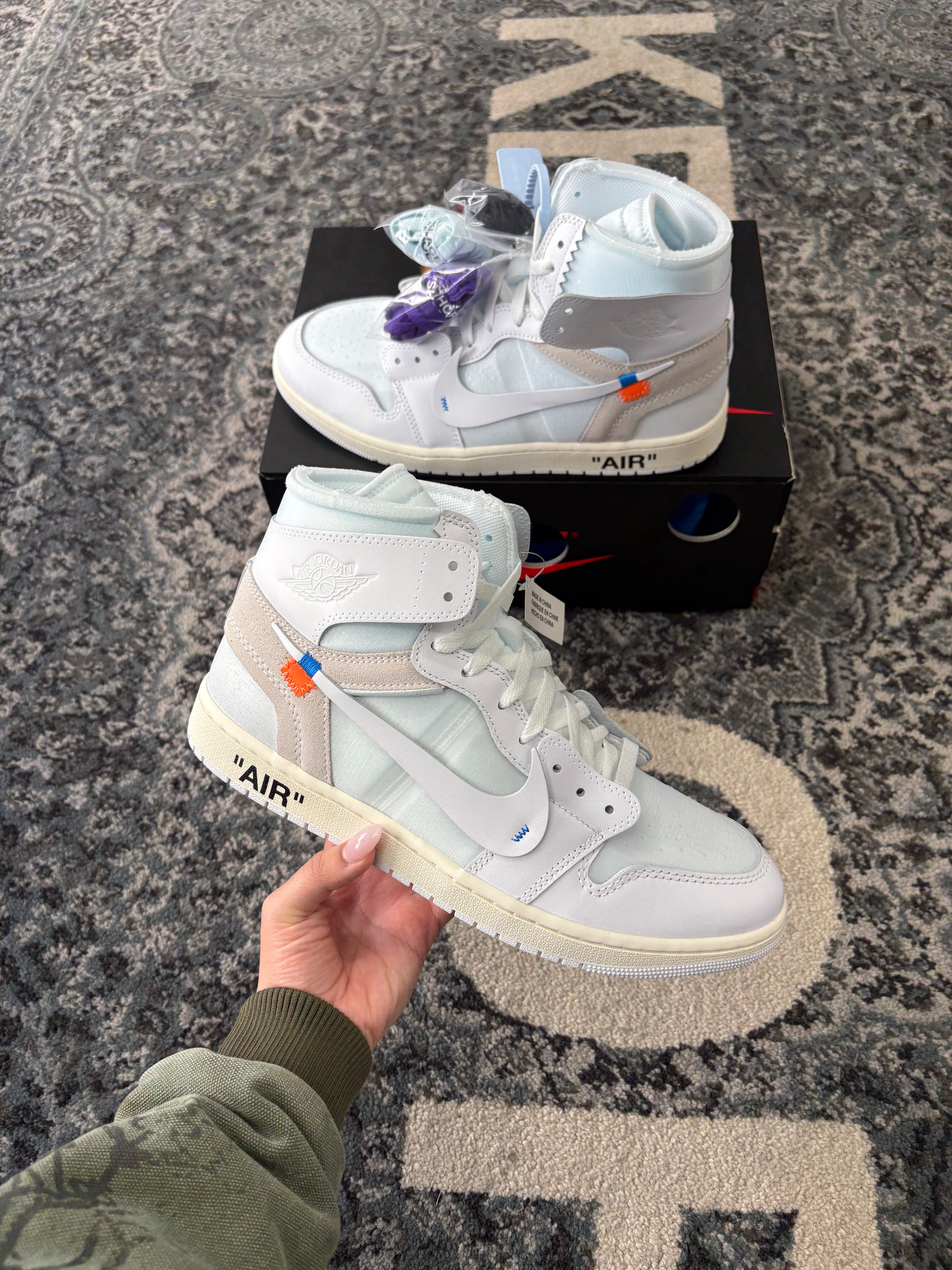 Jordan 1 Retro Virgil Archive Alaska 12 OG ALL DS