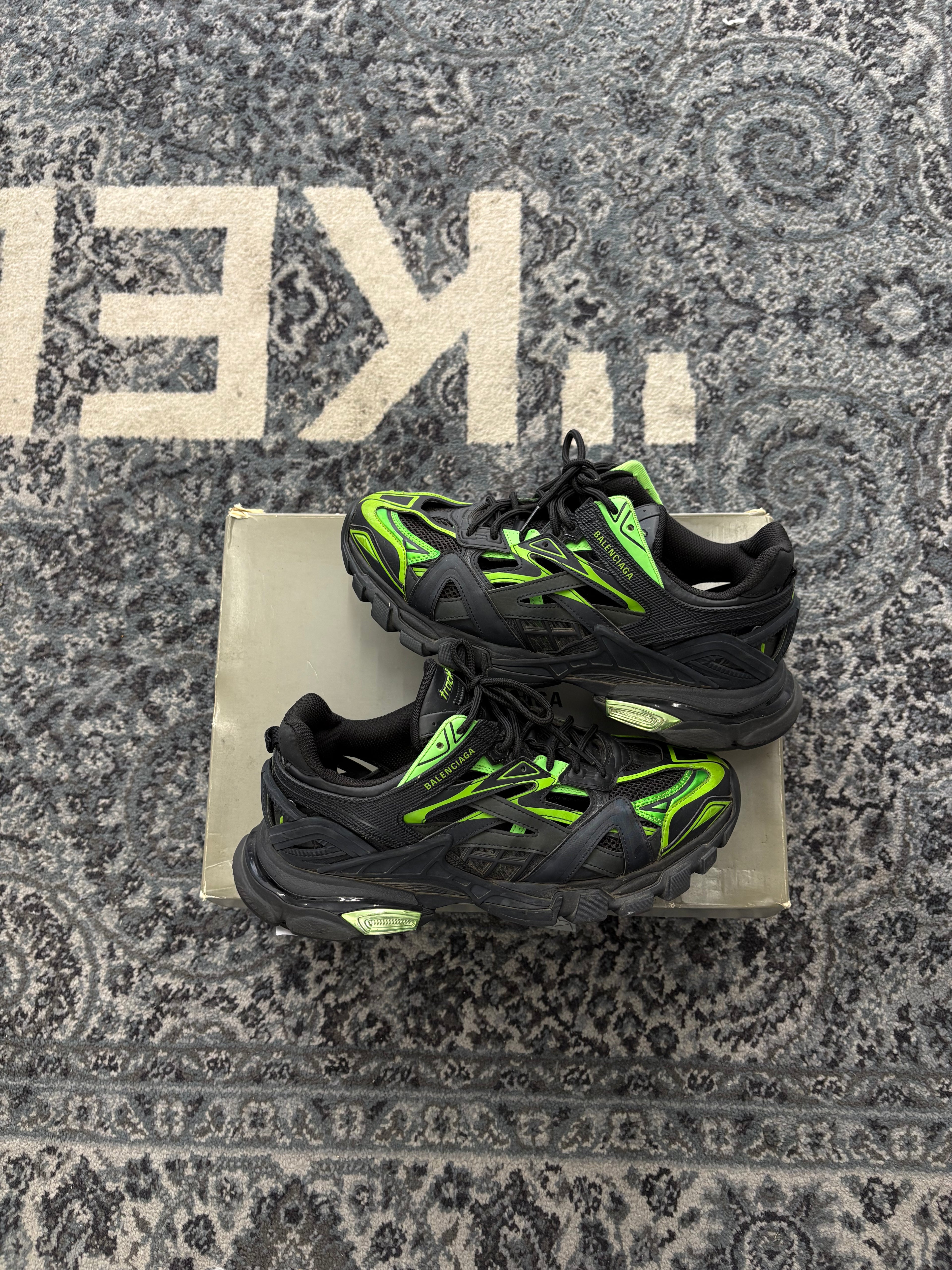 BALENCIAGA track2 runner black/green 43 (10M) OG ALL U