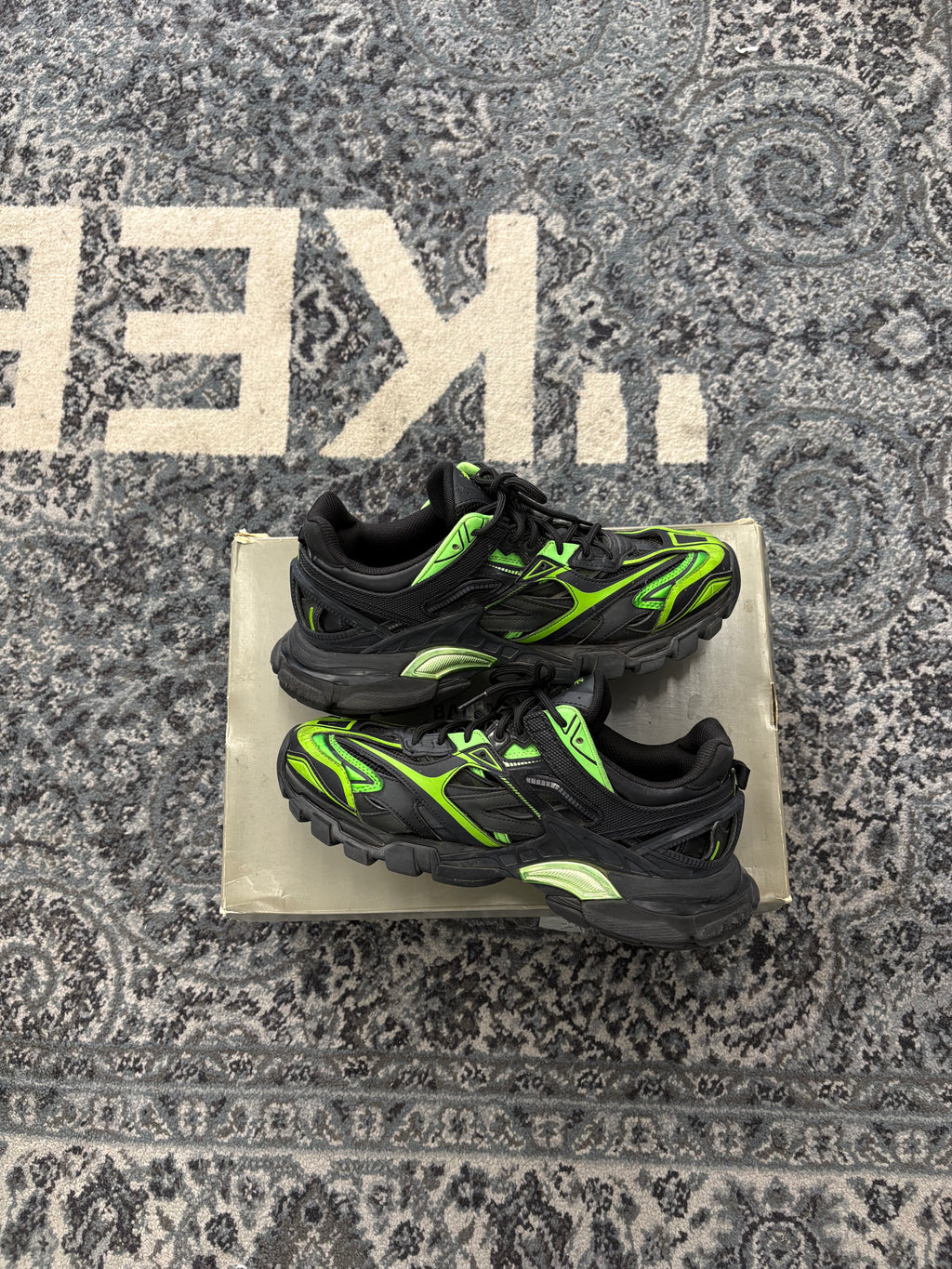 BALENCIAGA track2 runner black/green 43 (10M) OG ALL U