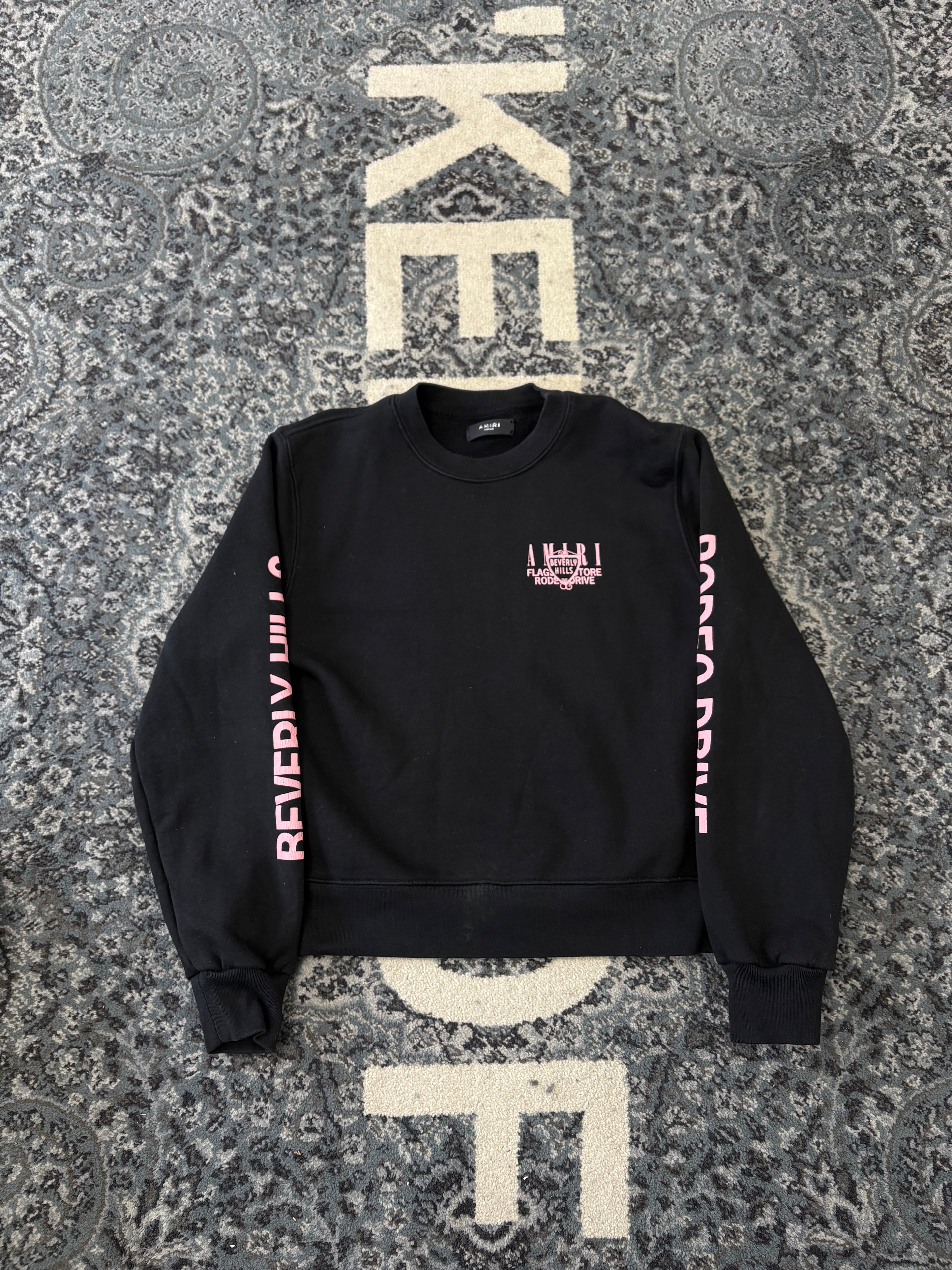 AMIRI hollywood crewneck black/pink M U