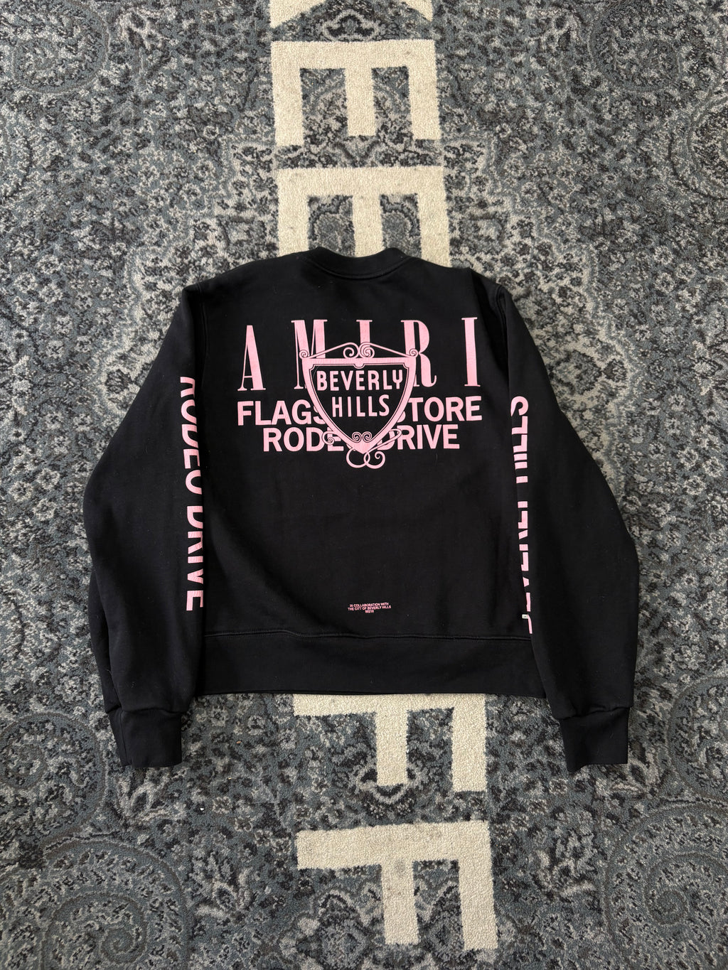 AMIRI hollywood crewneck black/pink M U