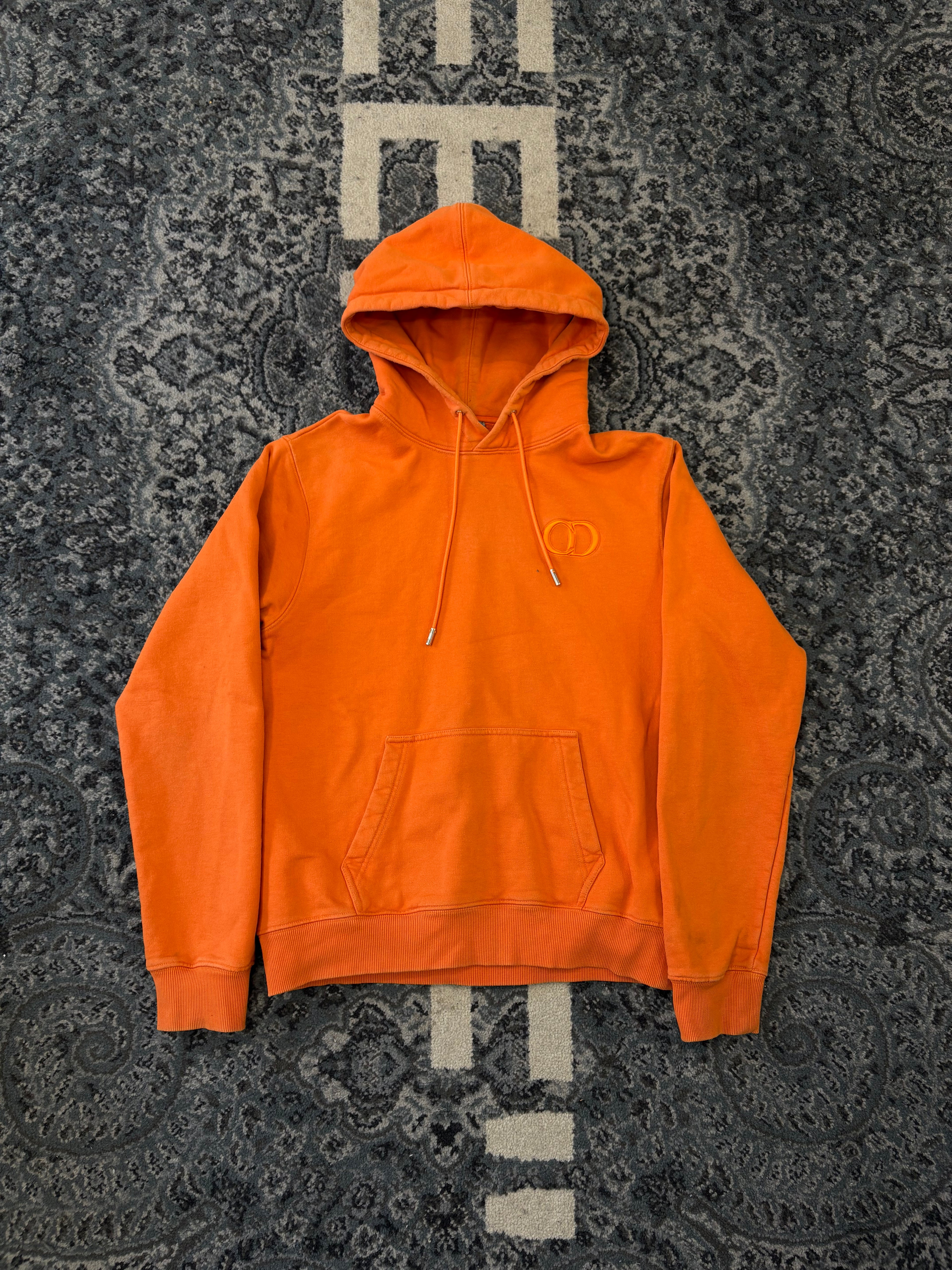 DIOR CD icon logo hoodie orange L U
