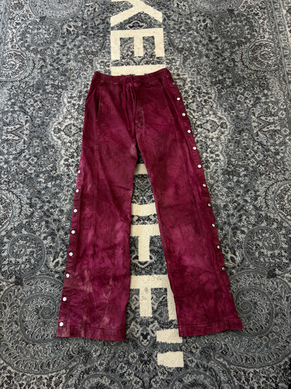 RICK OWENS pusher cargo pants burgundy XS U