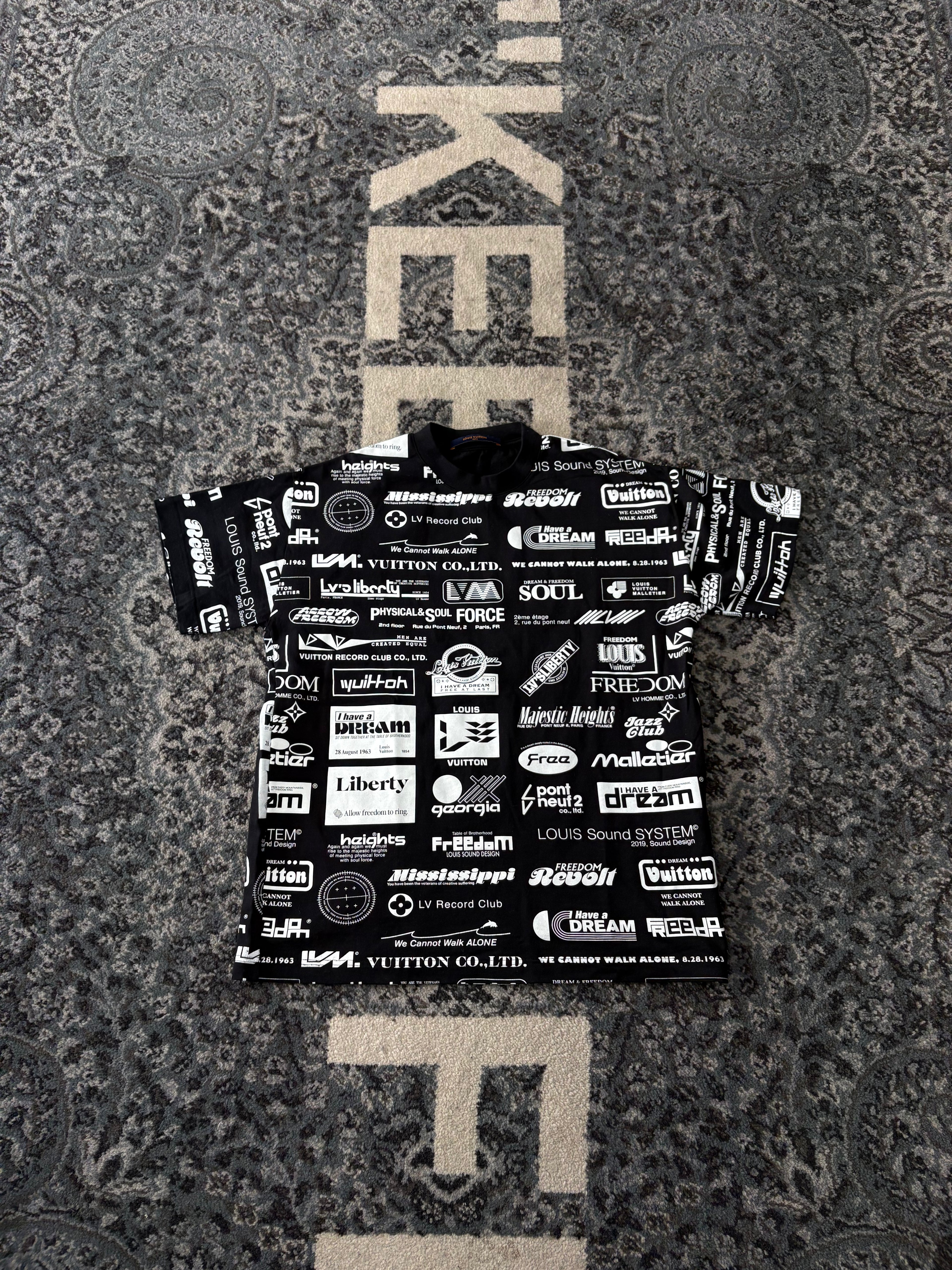 LV records shirt black XS U