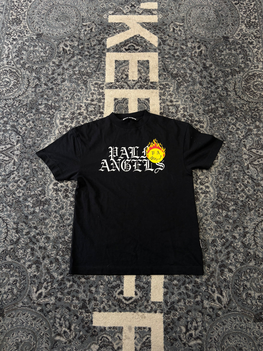PALM ANGELS flame shirt black S U