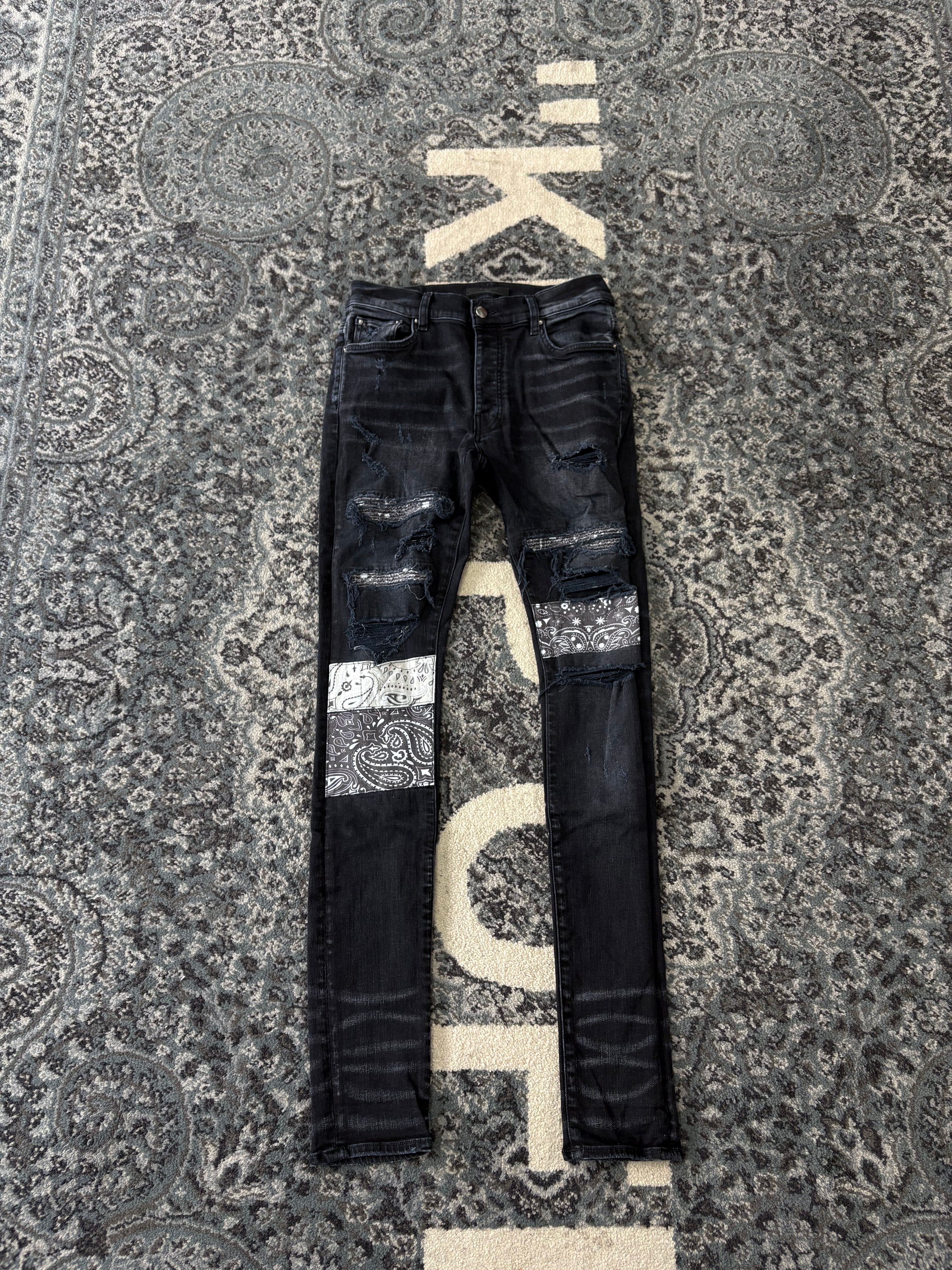 AMIRI vintage art patch jeans black 30 U