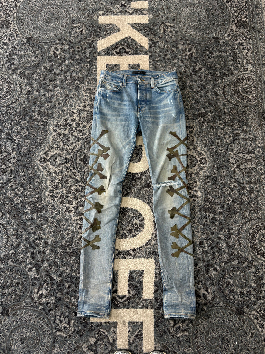 AMIRI camo bone jeans indigo 29 U