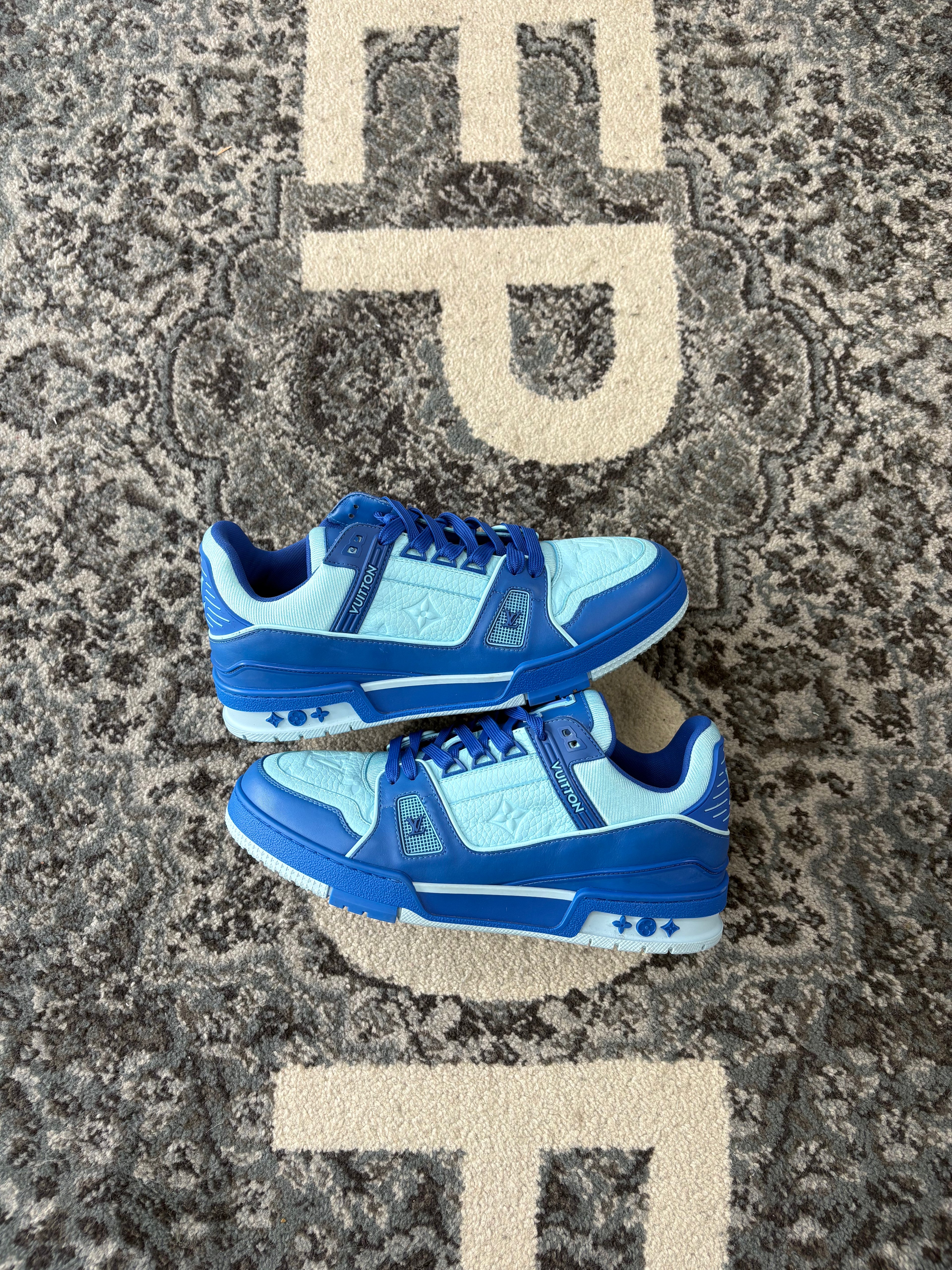 LV monogram trainers "arctic blue" 7LV (8.5-9M) DS NB