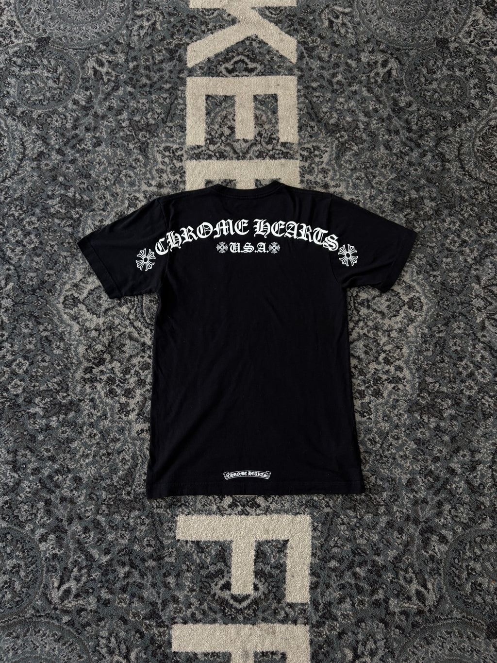 CHROME HEARTS usa shoulder logo shirt black S U