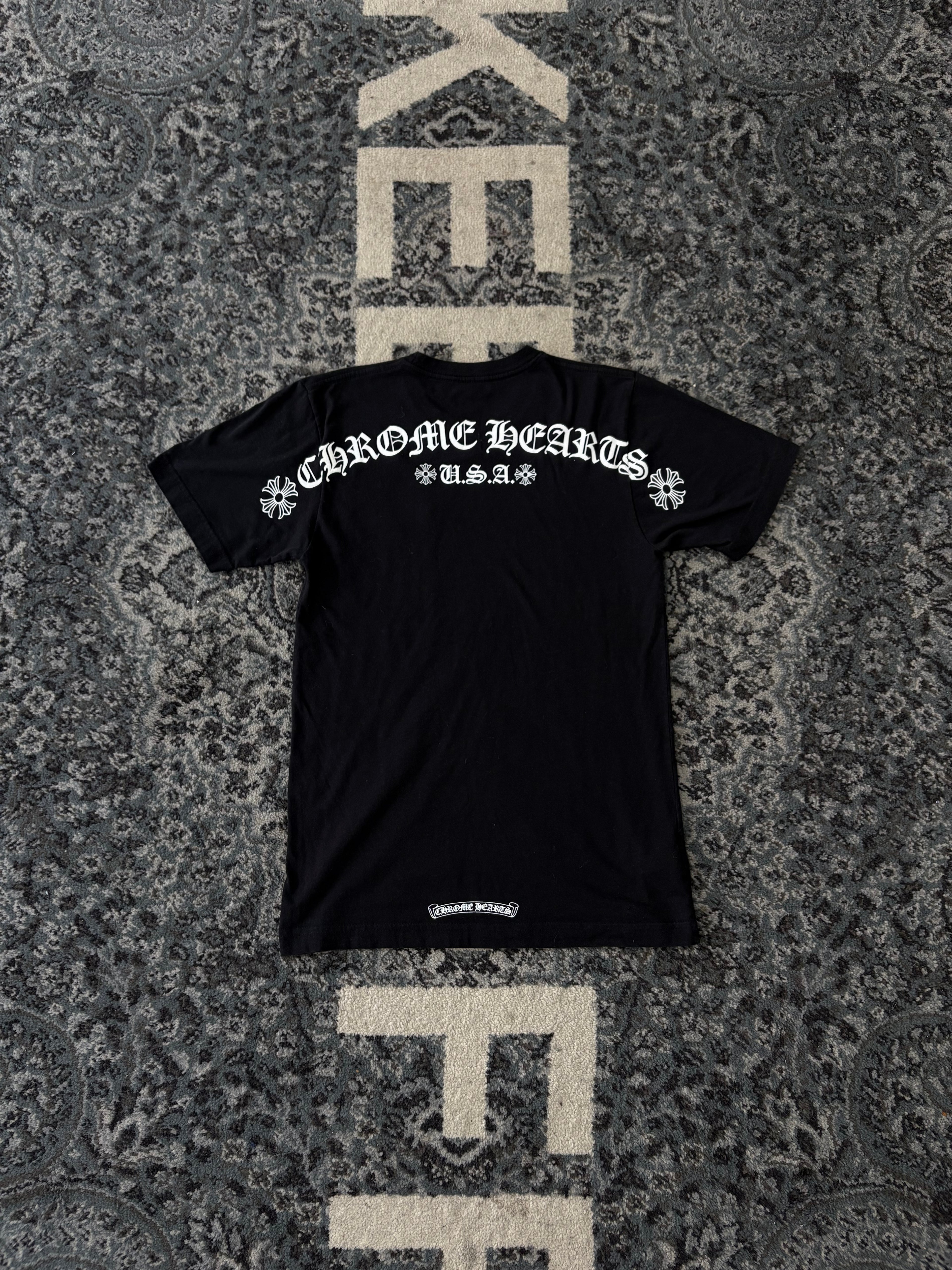 CHROME HEARTS usa shoulder logo shirt black S U