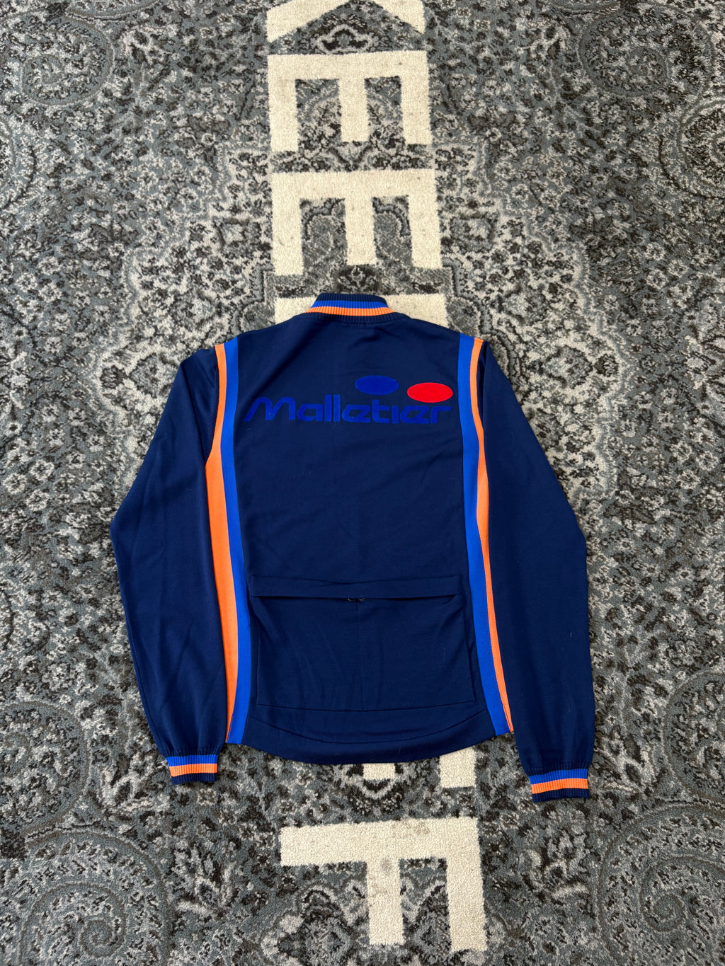 LV matellier cycling quarter zip jacket orange/blue S U