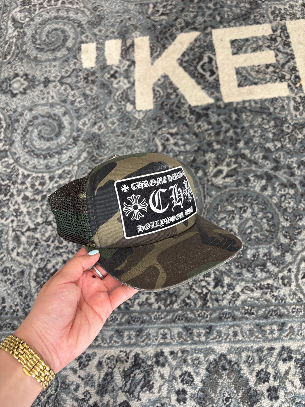 Chrome Hearts Camo Hollywood Trucker U