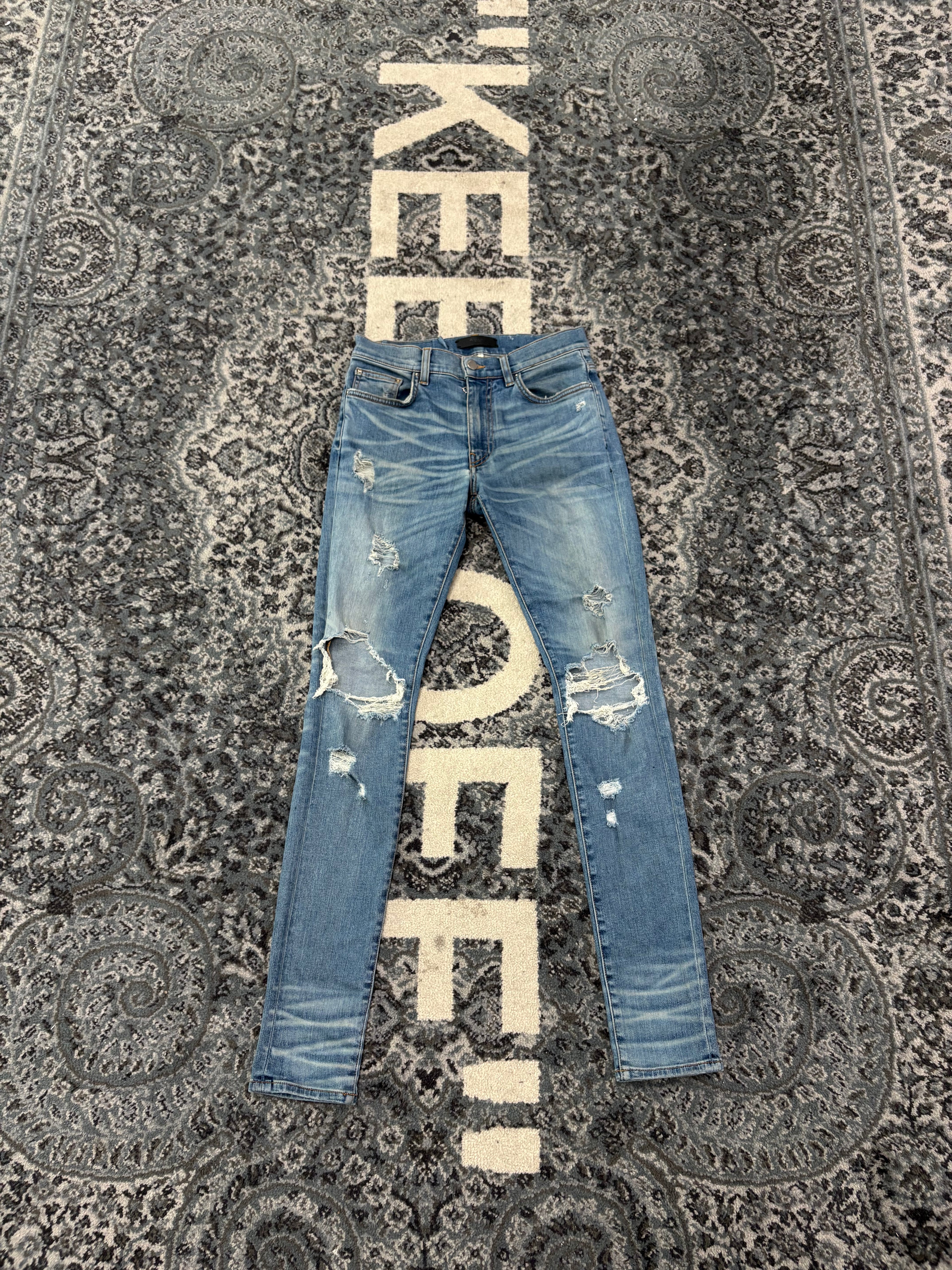 AMIRI split knee jeans indigo 29 U