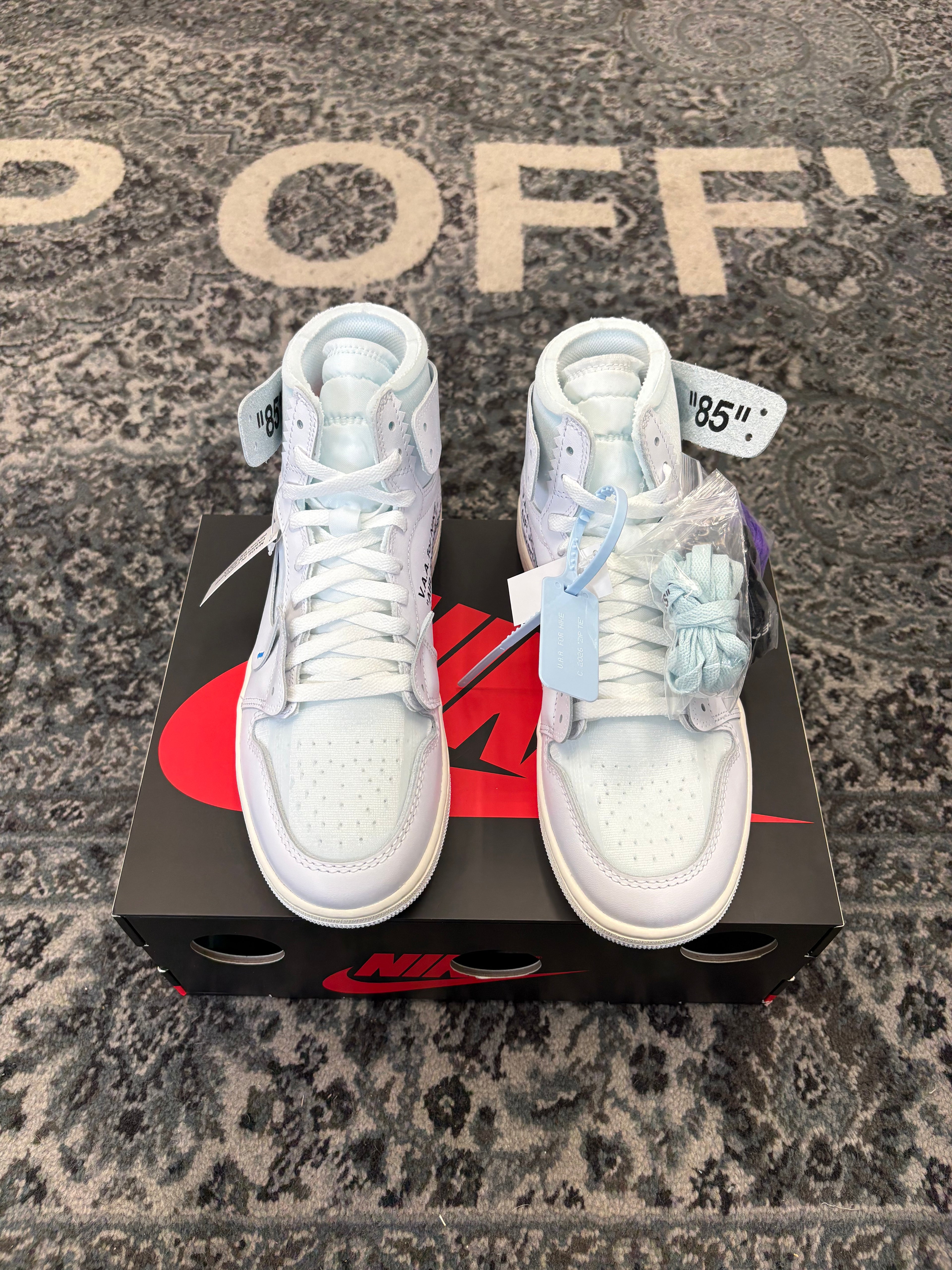 JORDAN 1 retro high virgil "Alaska" 9M OG ALL DS