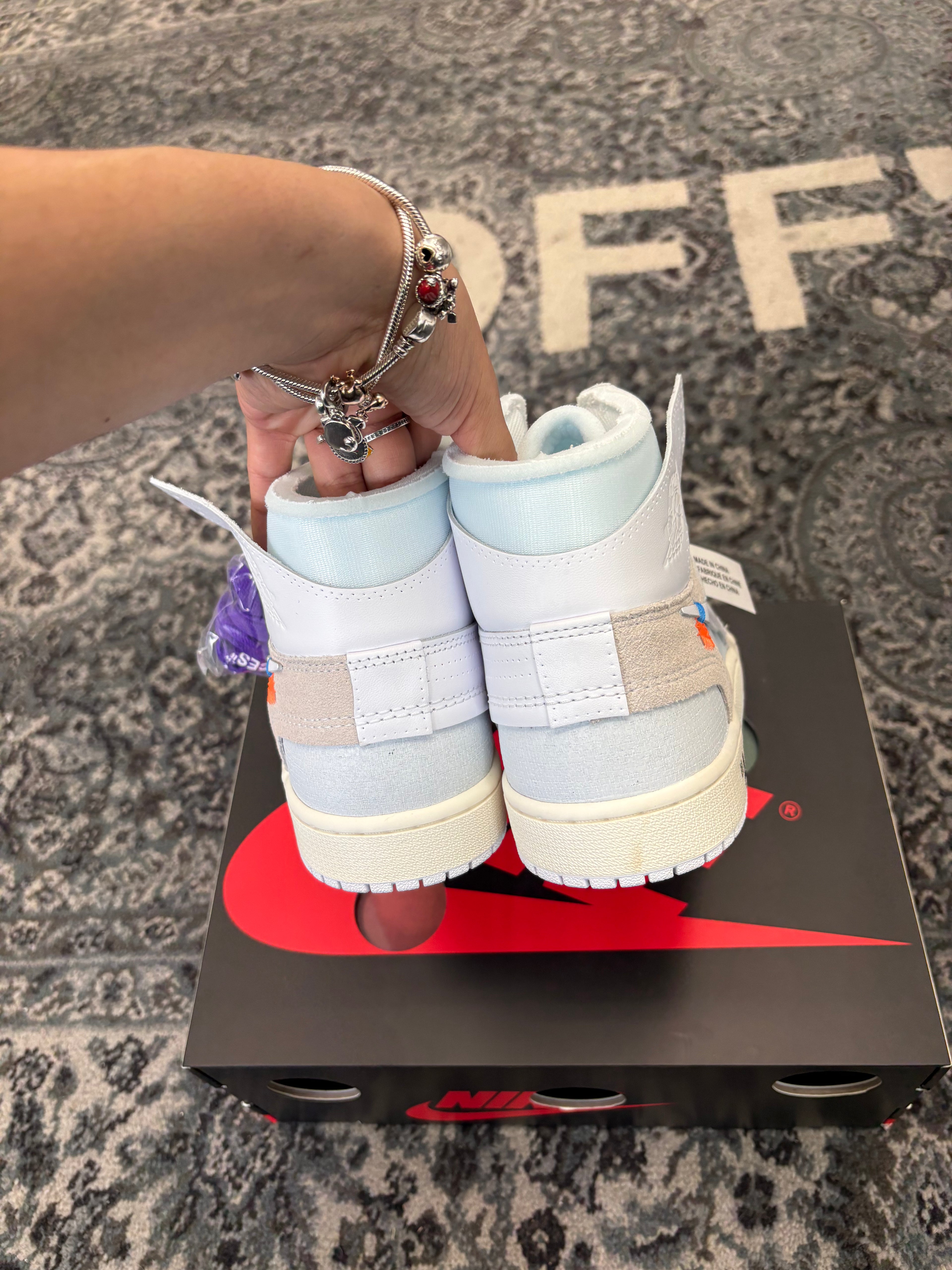 JORDAN 1 retro high virgil "Alaska" 9M OG ALL DS