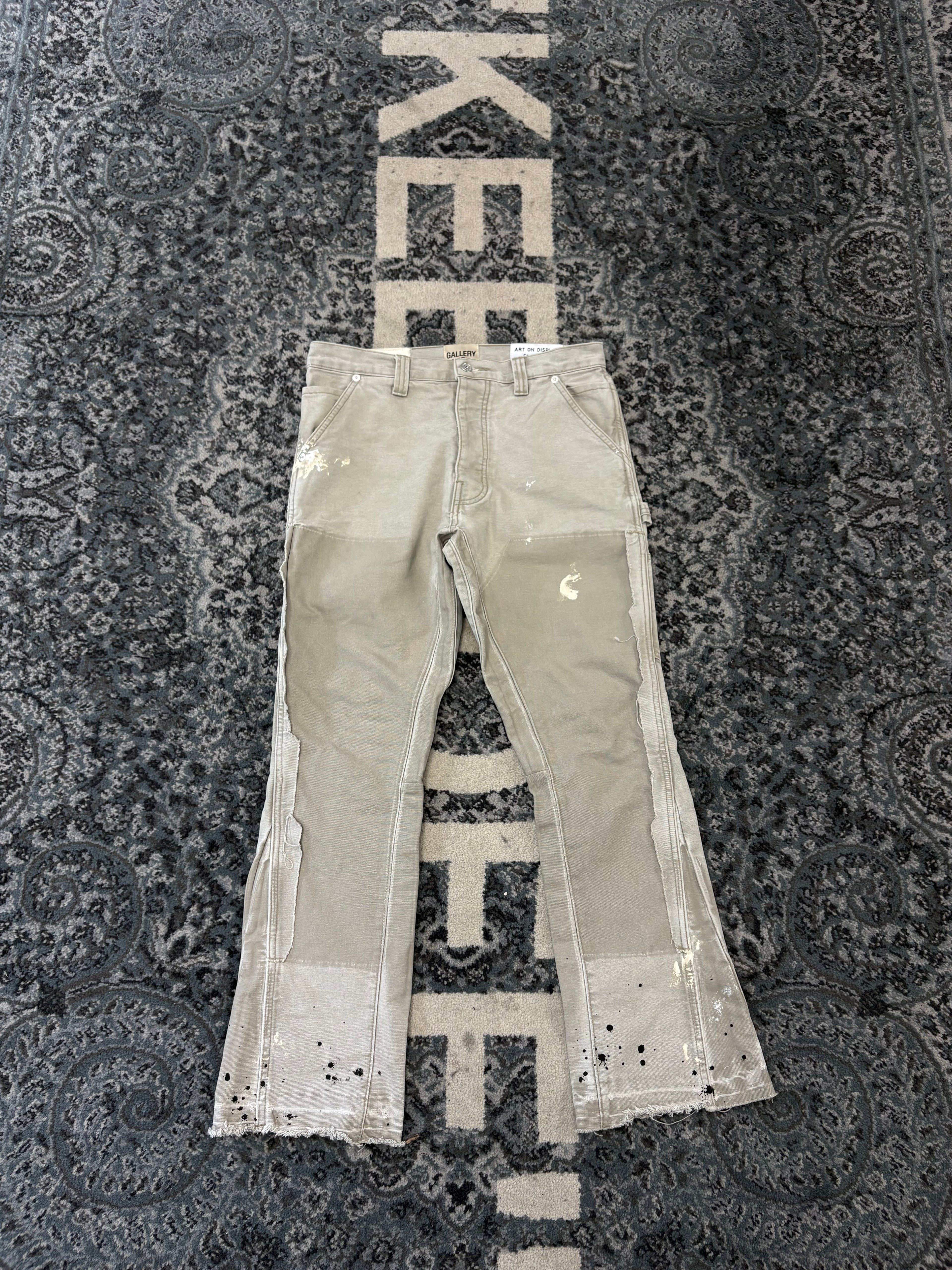 GALLERY DEPT paint flare carpenter pants beige 31x30 U