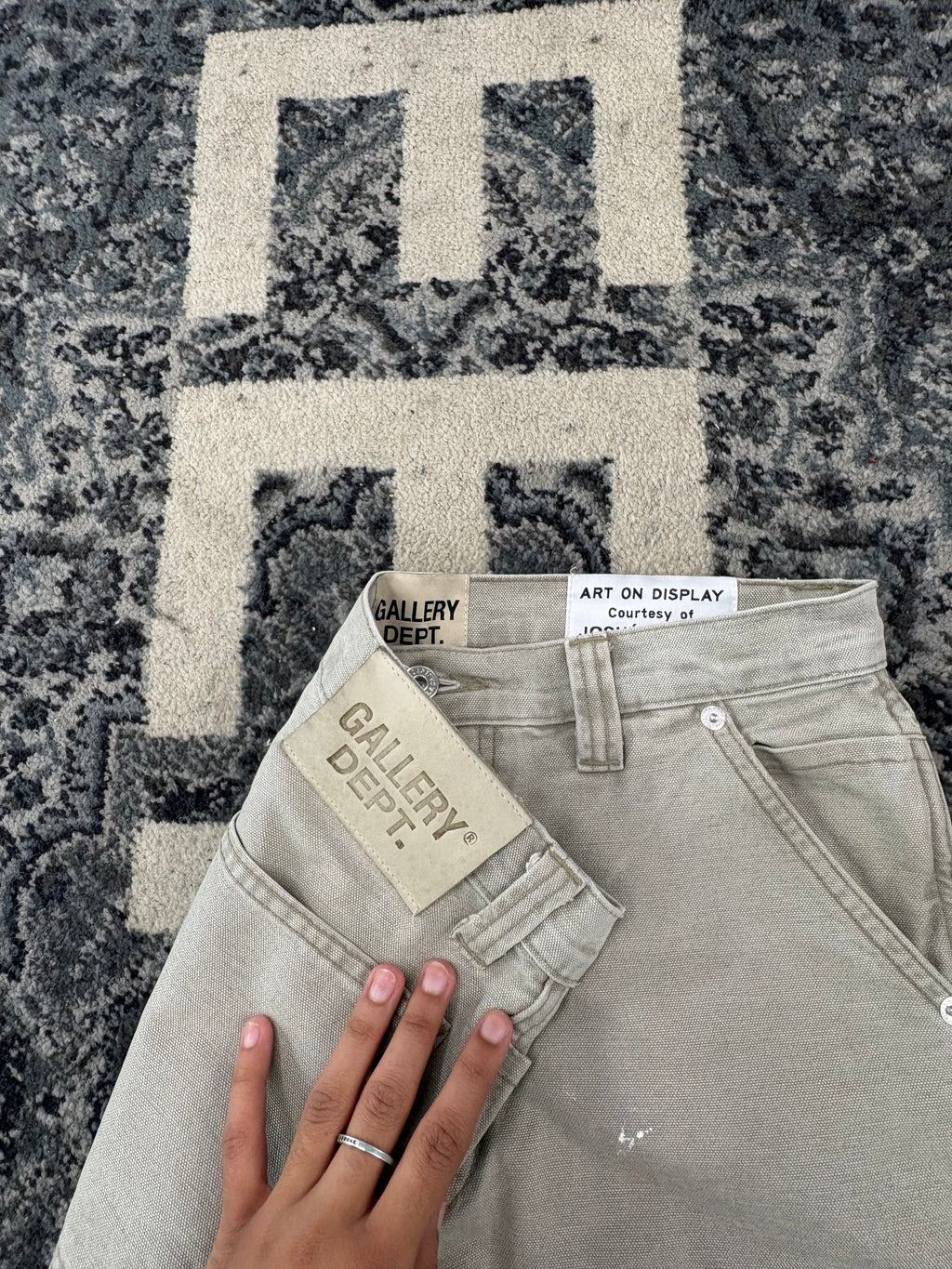 GALLERY DEPT paint flare carpenter pants beige 31x30 U