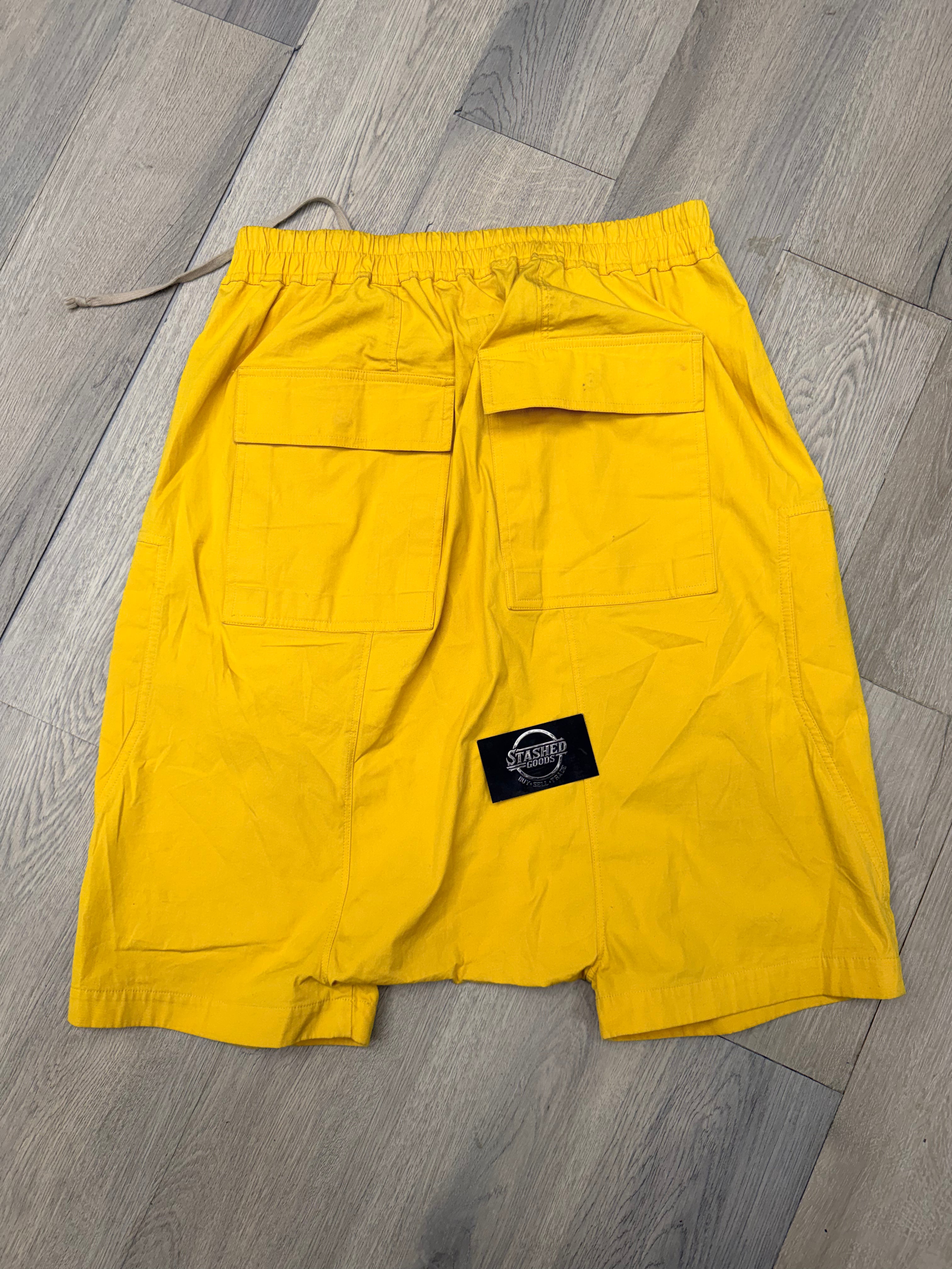 Rick Owens Bauhaus Yellow Shorts Size L U