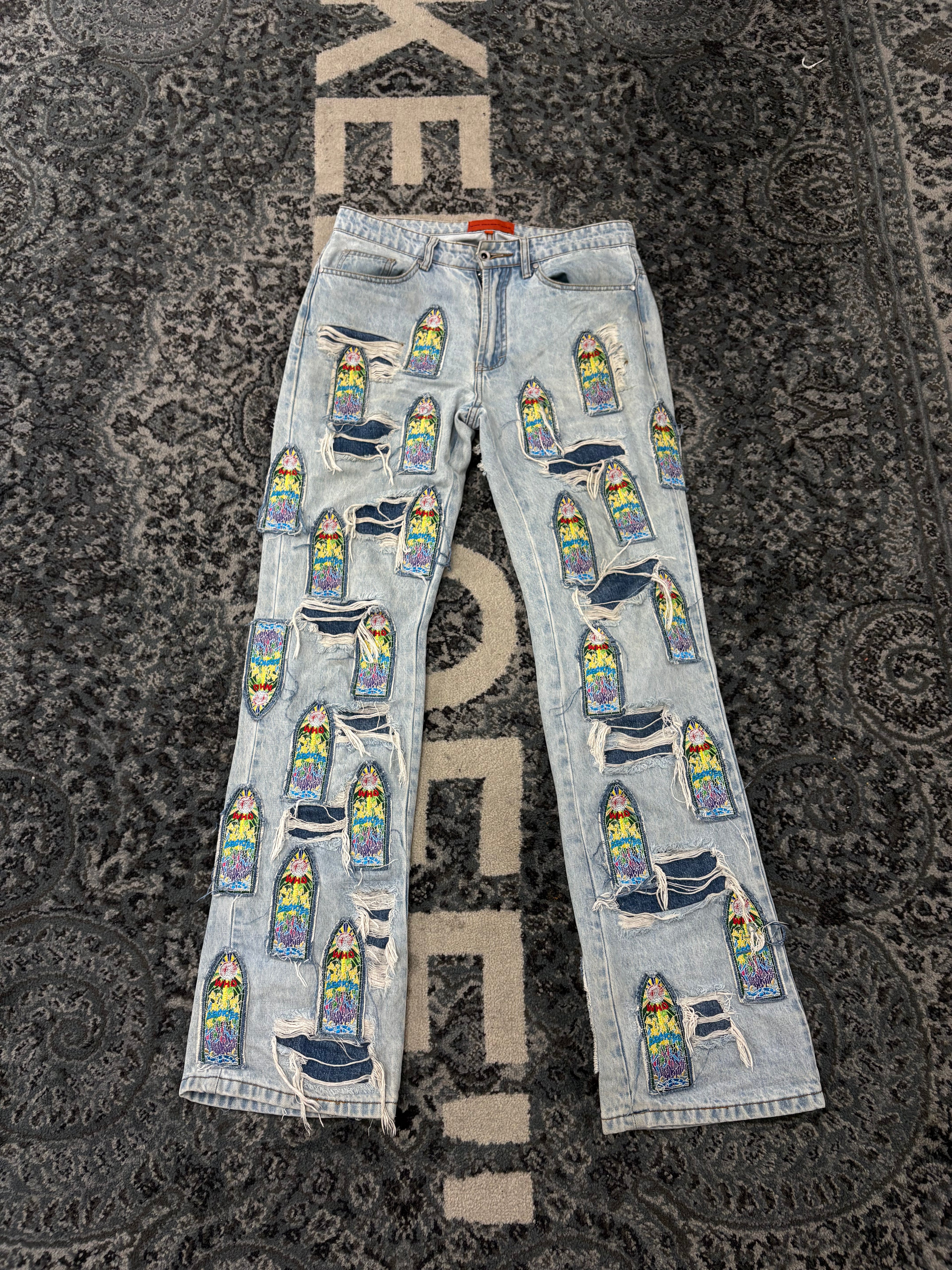 Who Decides War Panel Jeans Size 30 U