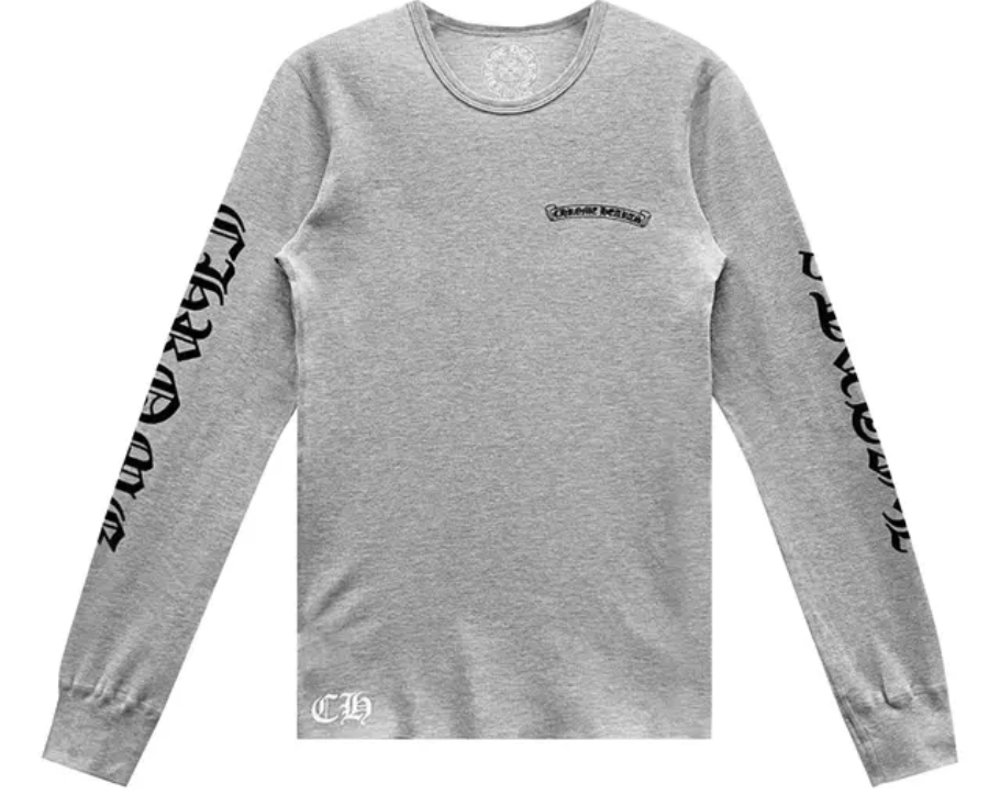 Chrome Hearts Grey Thermal Longsleeve Size L DS